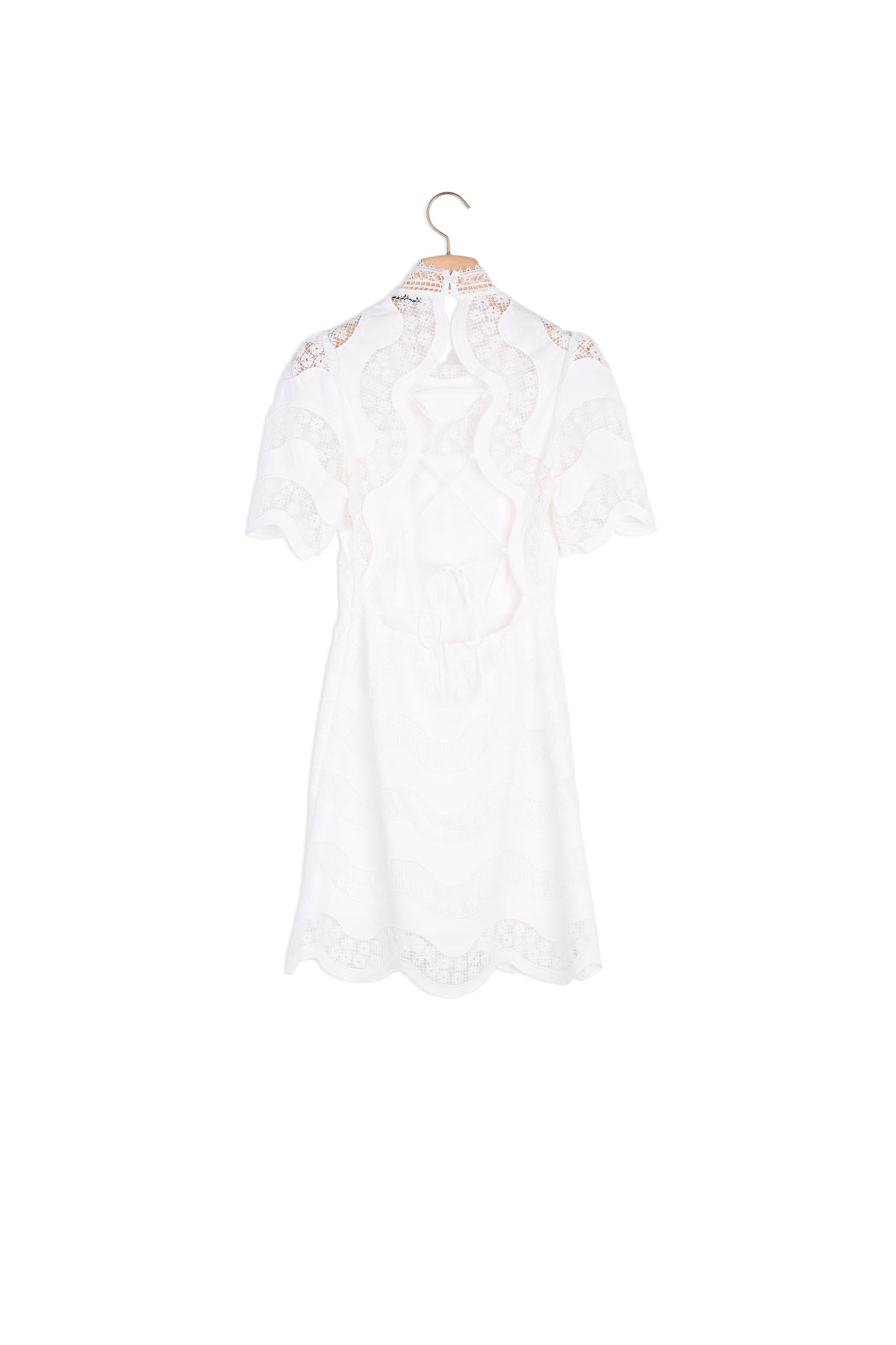 Robe courte en guipure Sandro seconde main