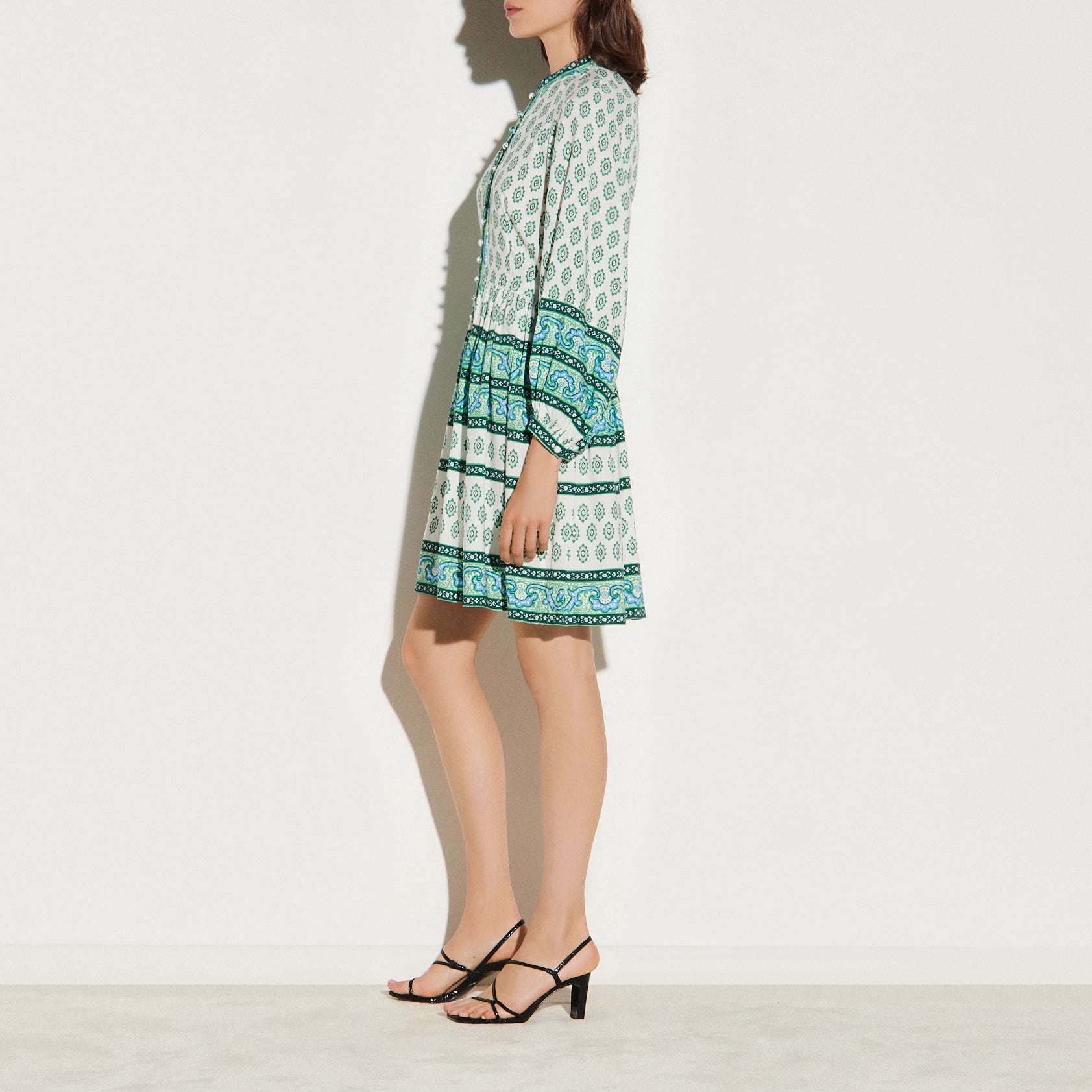 Robe Chemise imprimée courte Sandro seconde main