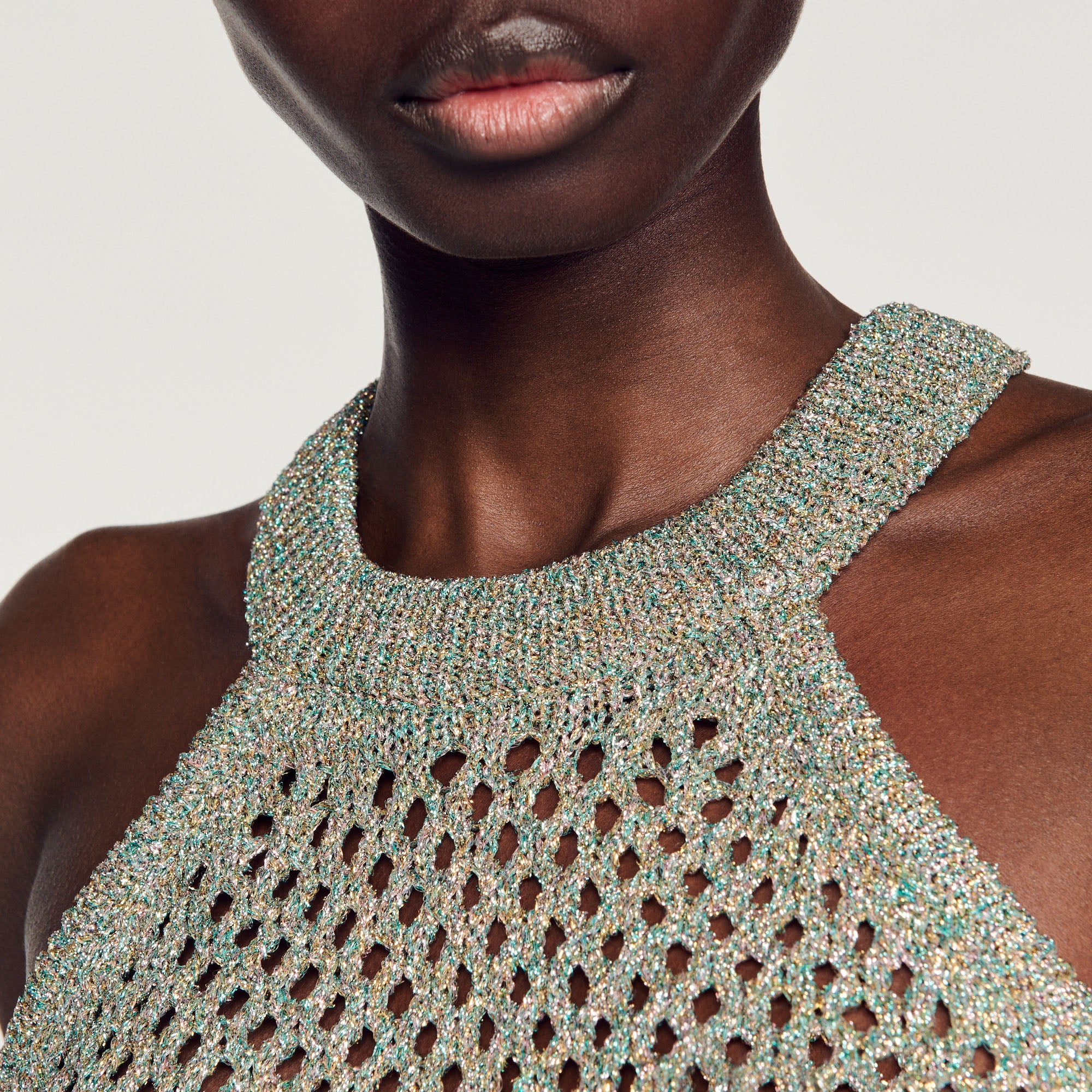 Top court en crochet Sandro seconde main