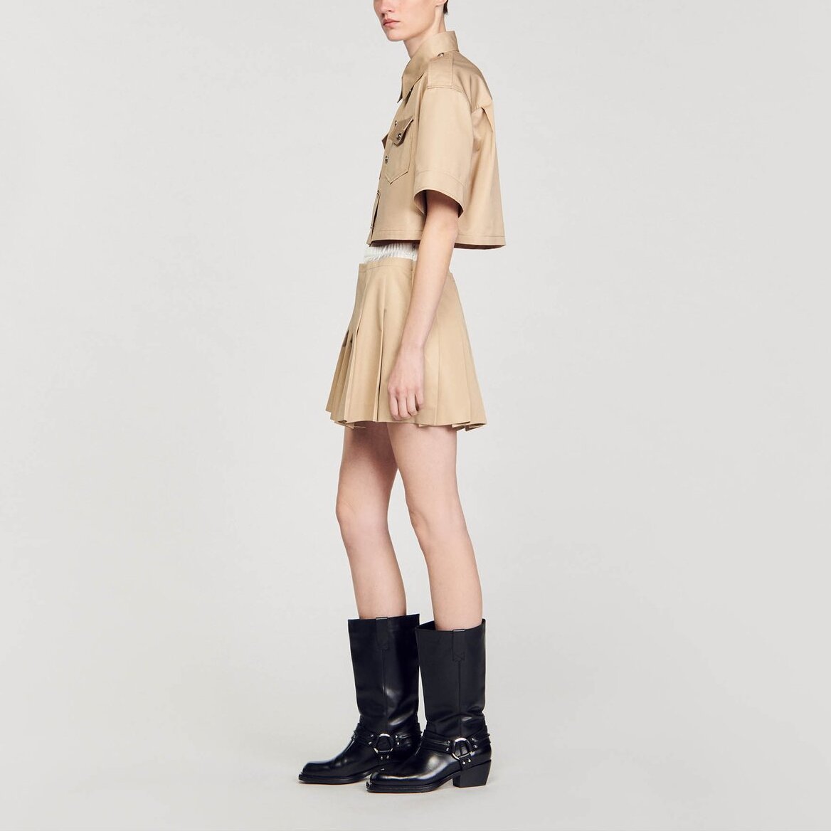 Chemise courte officier Sandro seconde main