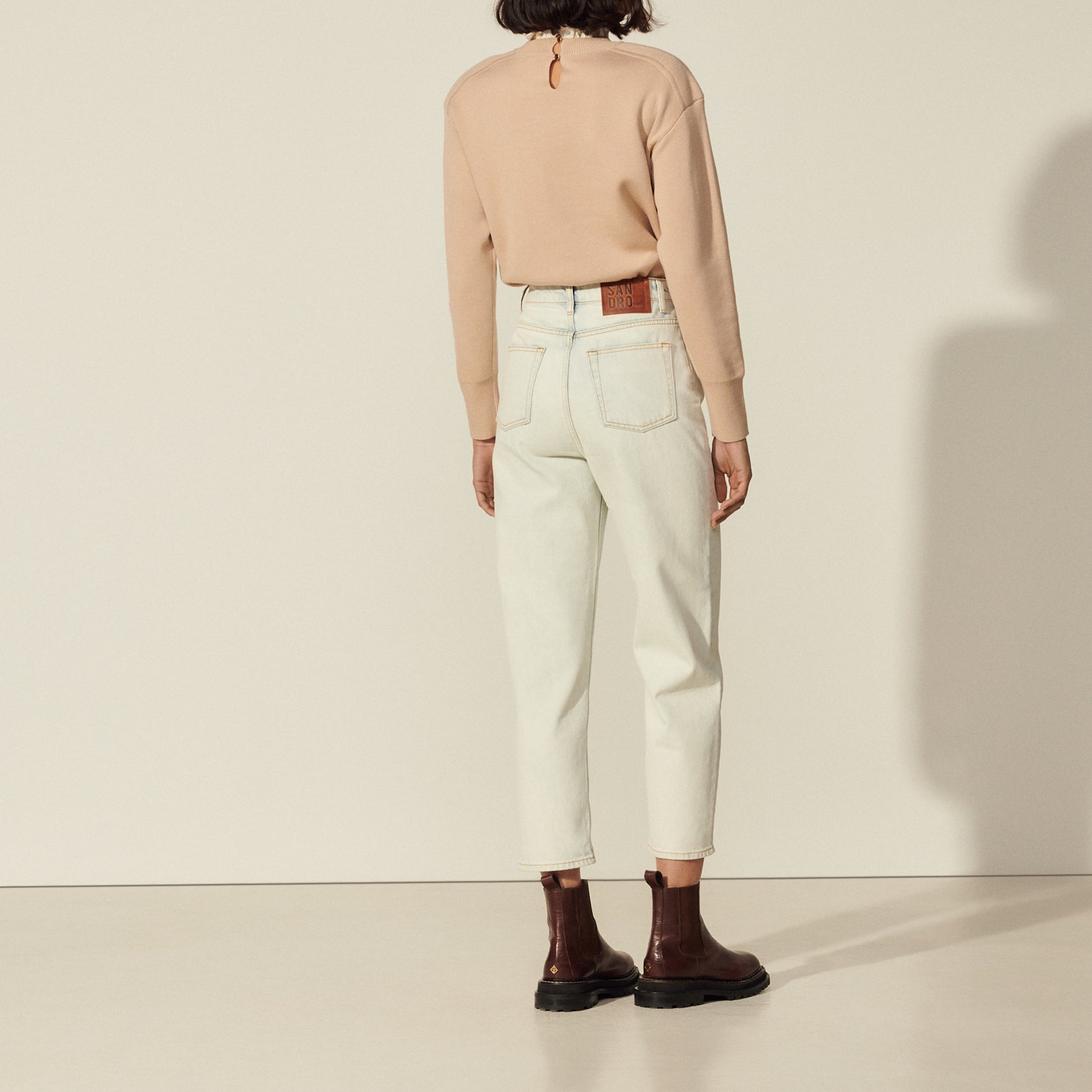 Jean au délavage neige Sandro seconde main