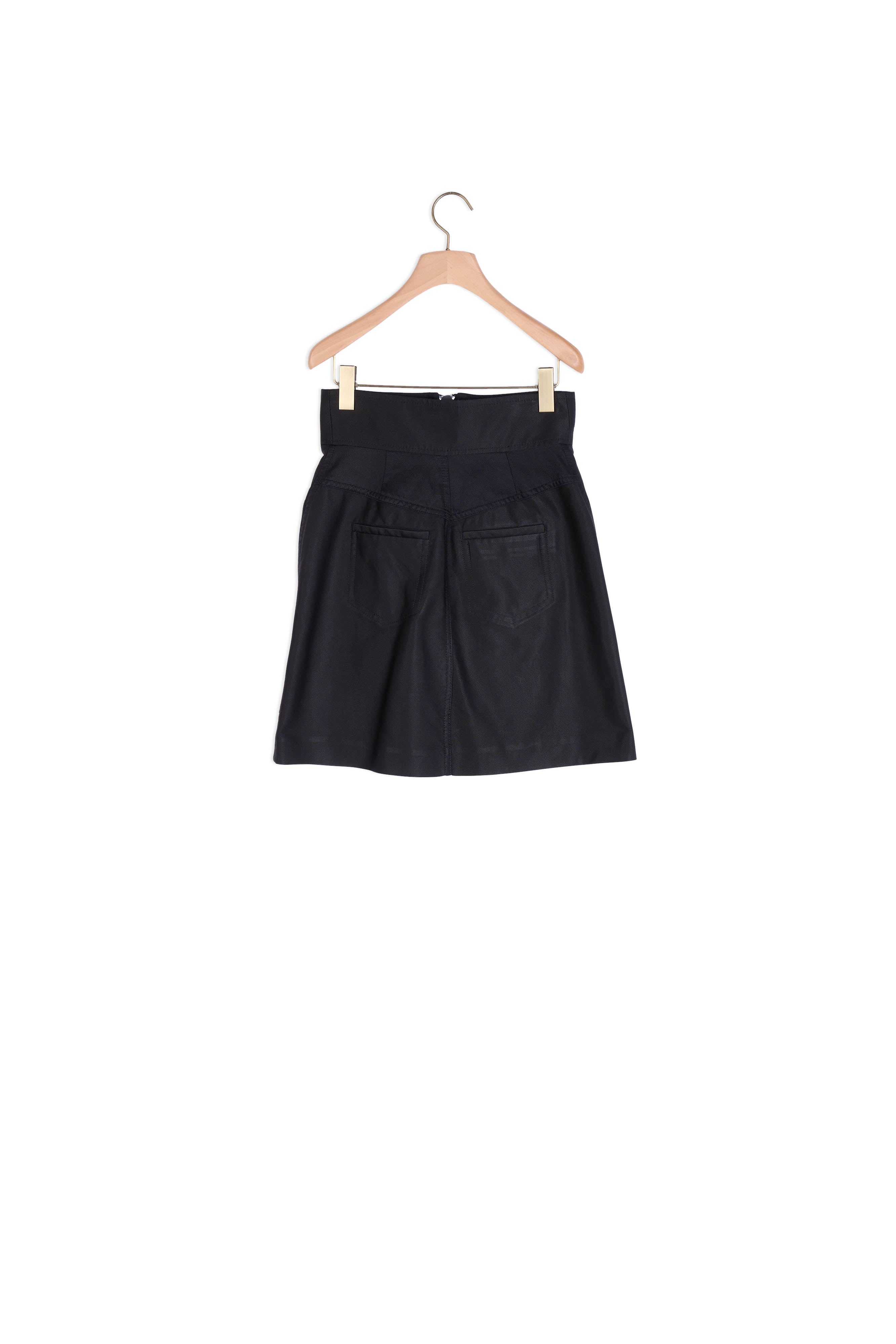 Jupe taille haute avec zip contrasté Sandro seconde main