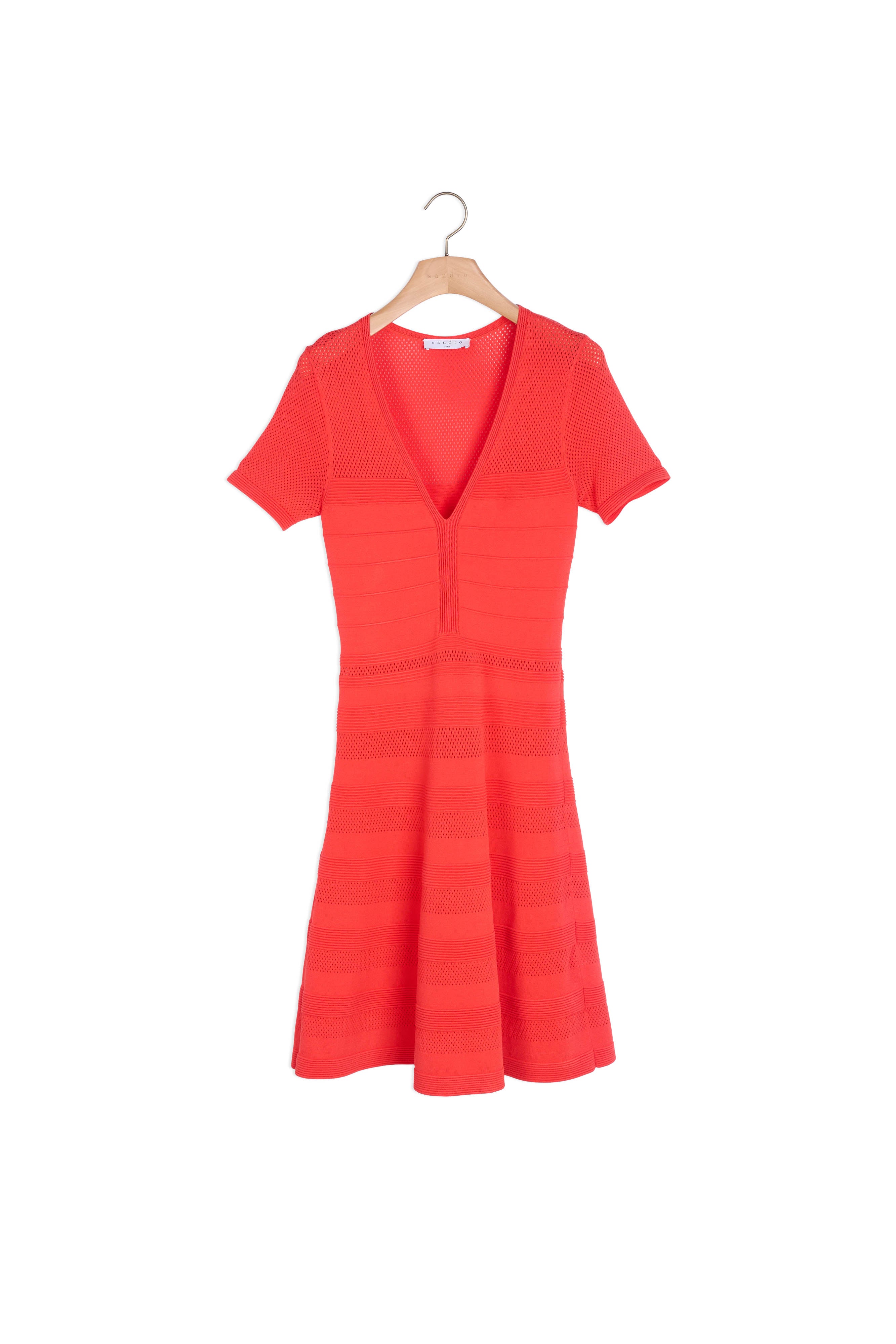 Robe en Maille élastiquée Sandro seconde main