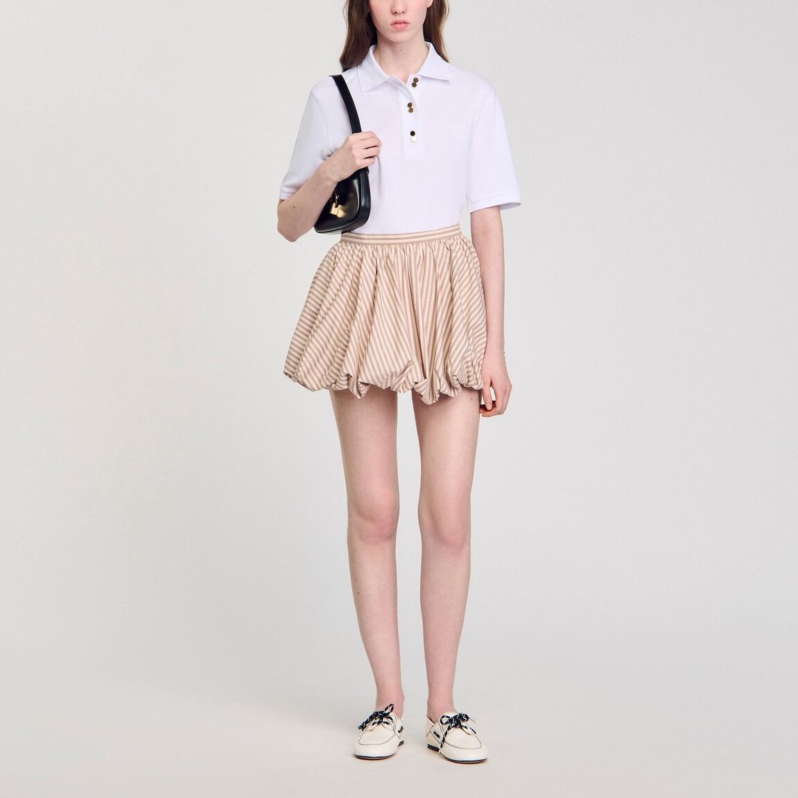 T-shirt en coton à brodé Sandro seconde main