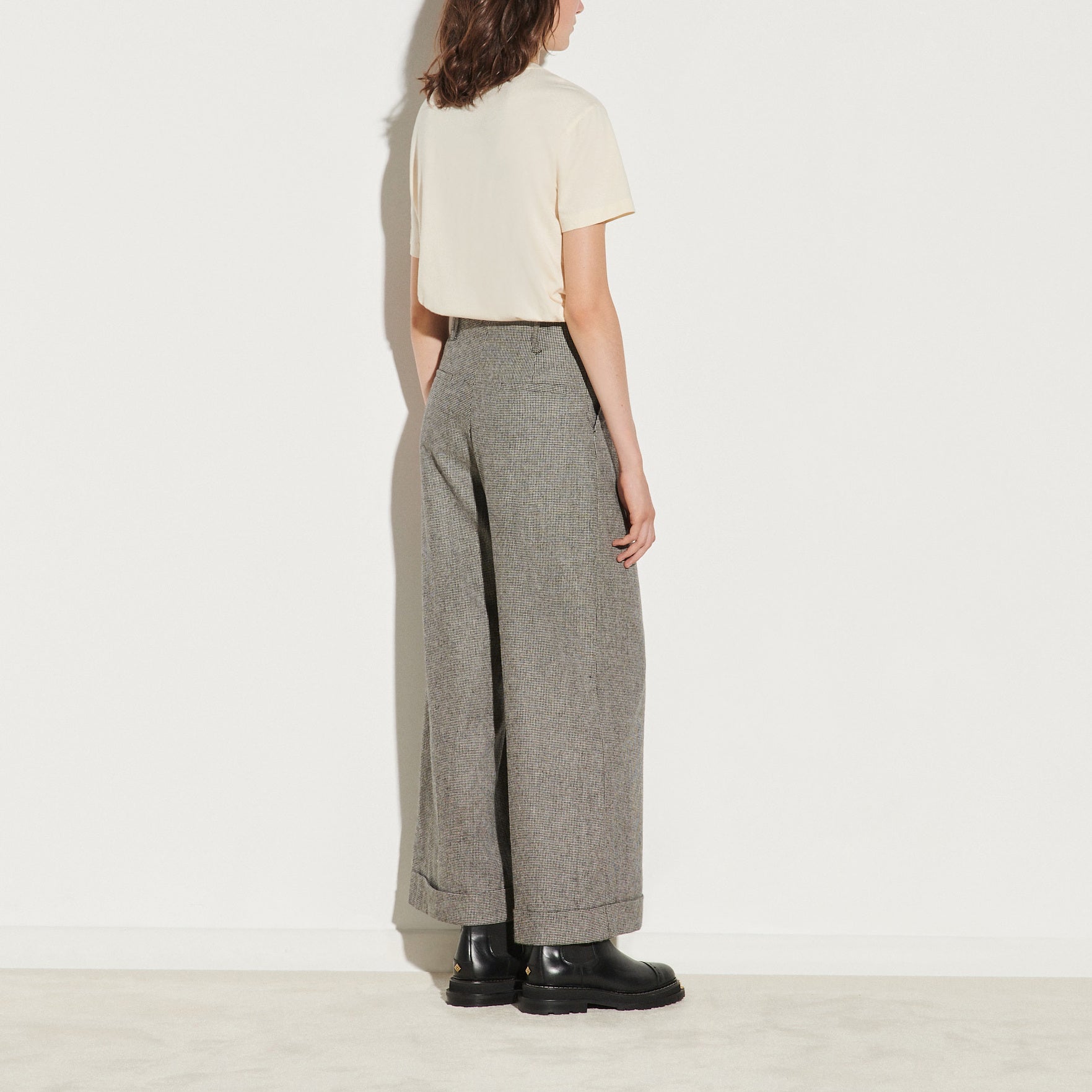 Pantalon large taille haute Sandro seconde main