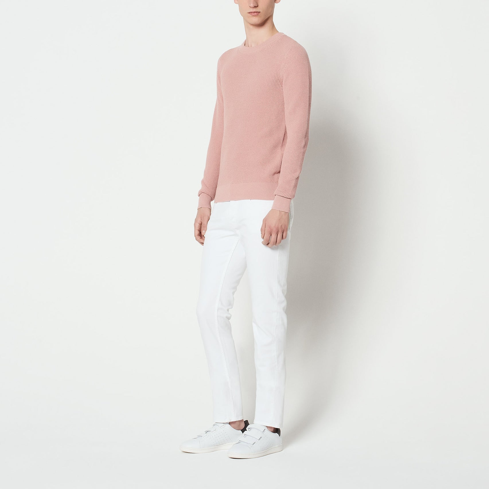 Pull à col rond en maille point de riz Sandro seconde main