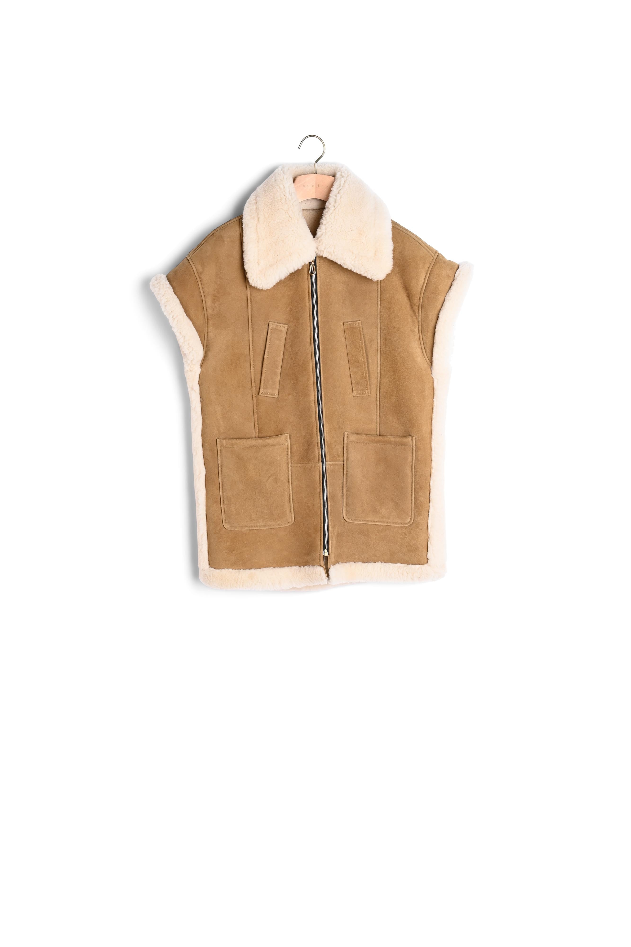 Peau lainée sans manches Sandro seconde main