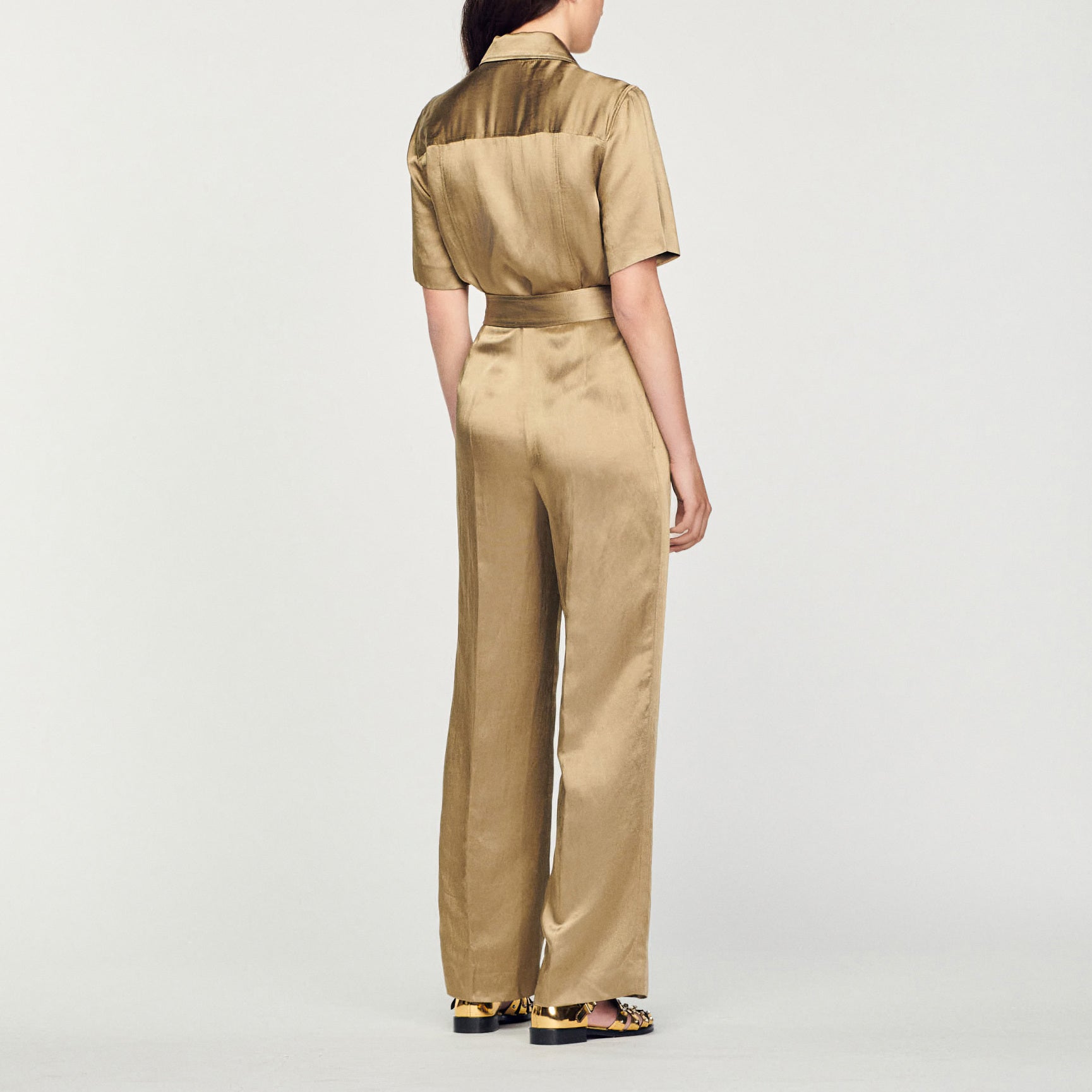 Combinaison Pantalon en satin Sandro seconde main