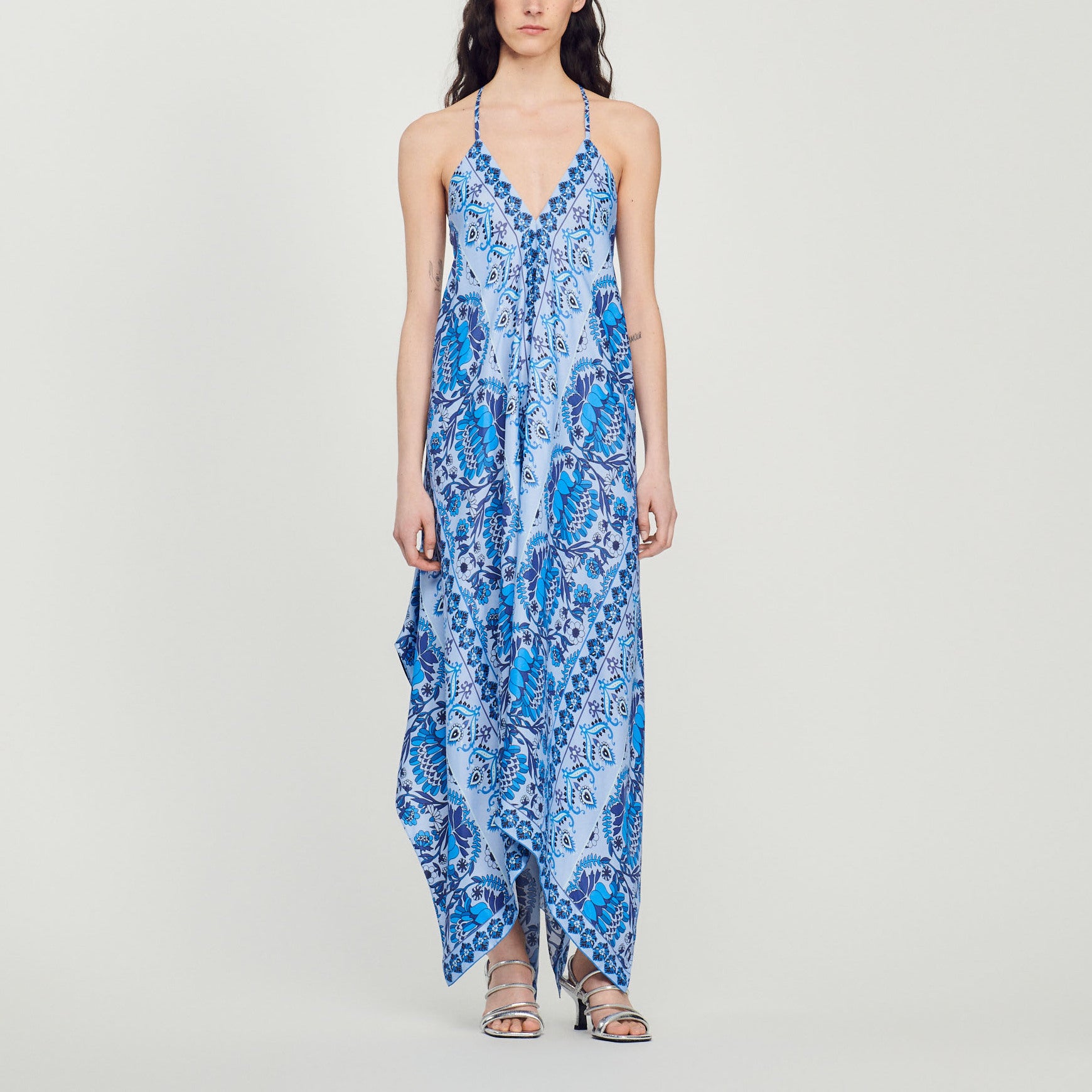 Robe longue  asymétrique Sandro seconde main