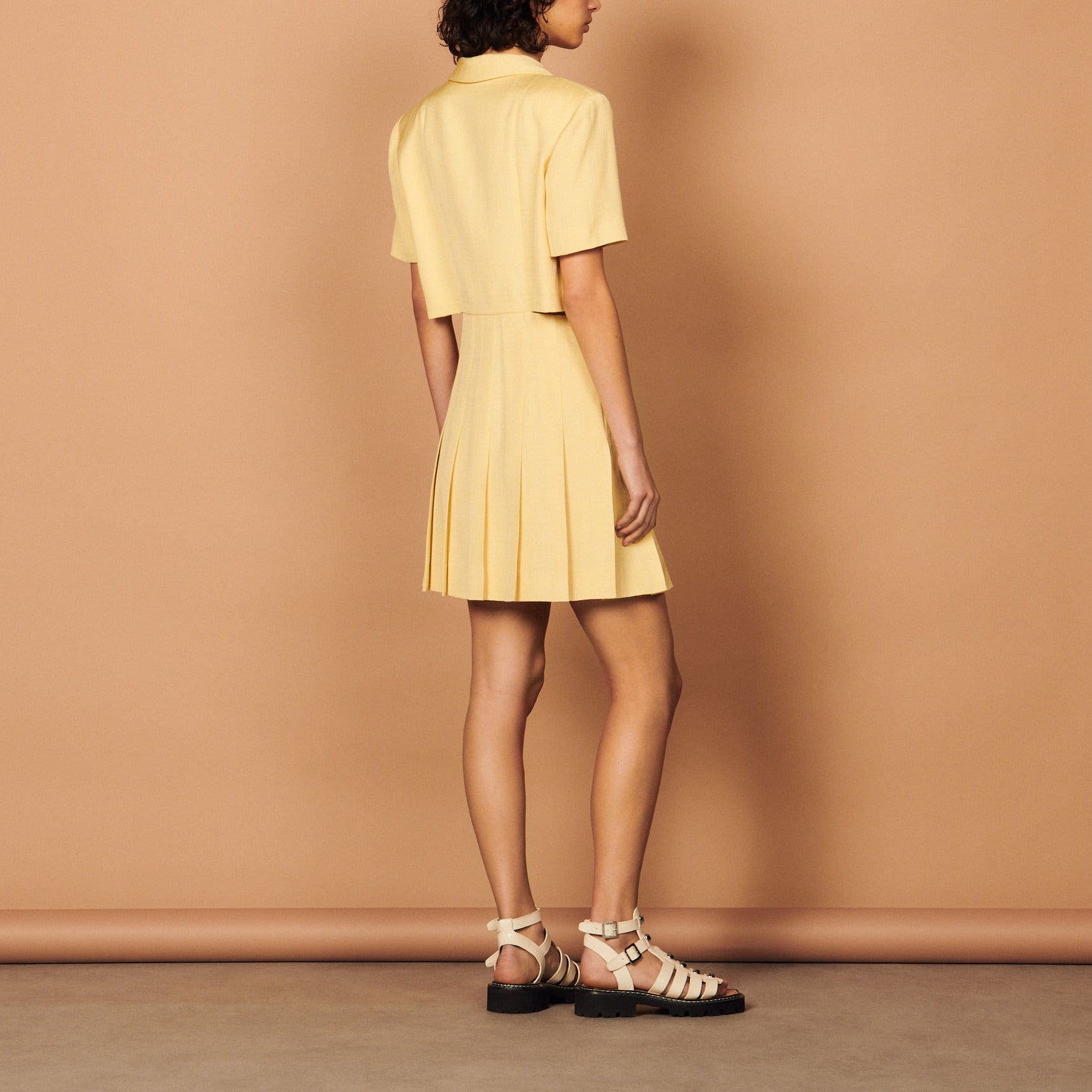 Robe Jaune citron Sandro seconde main