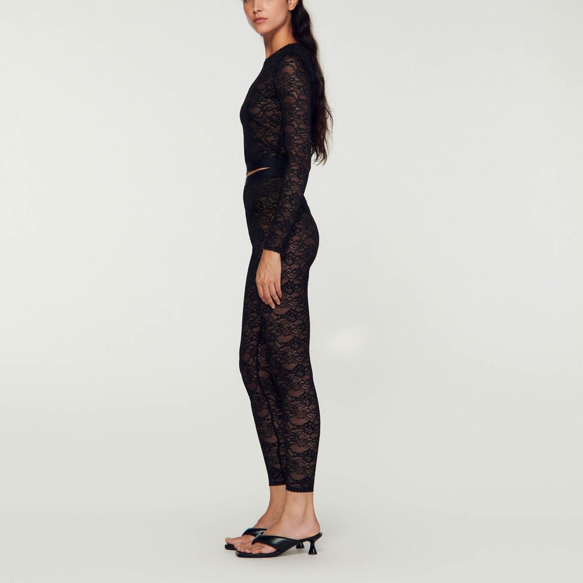 Legging en dentelle Sandro seconde main