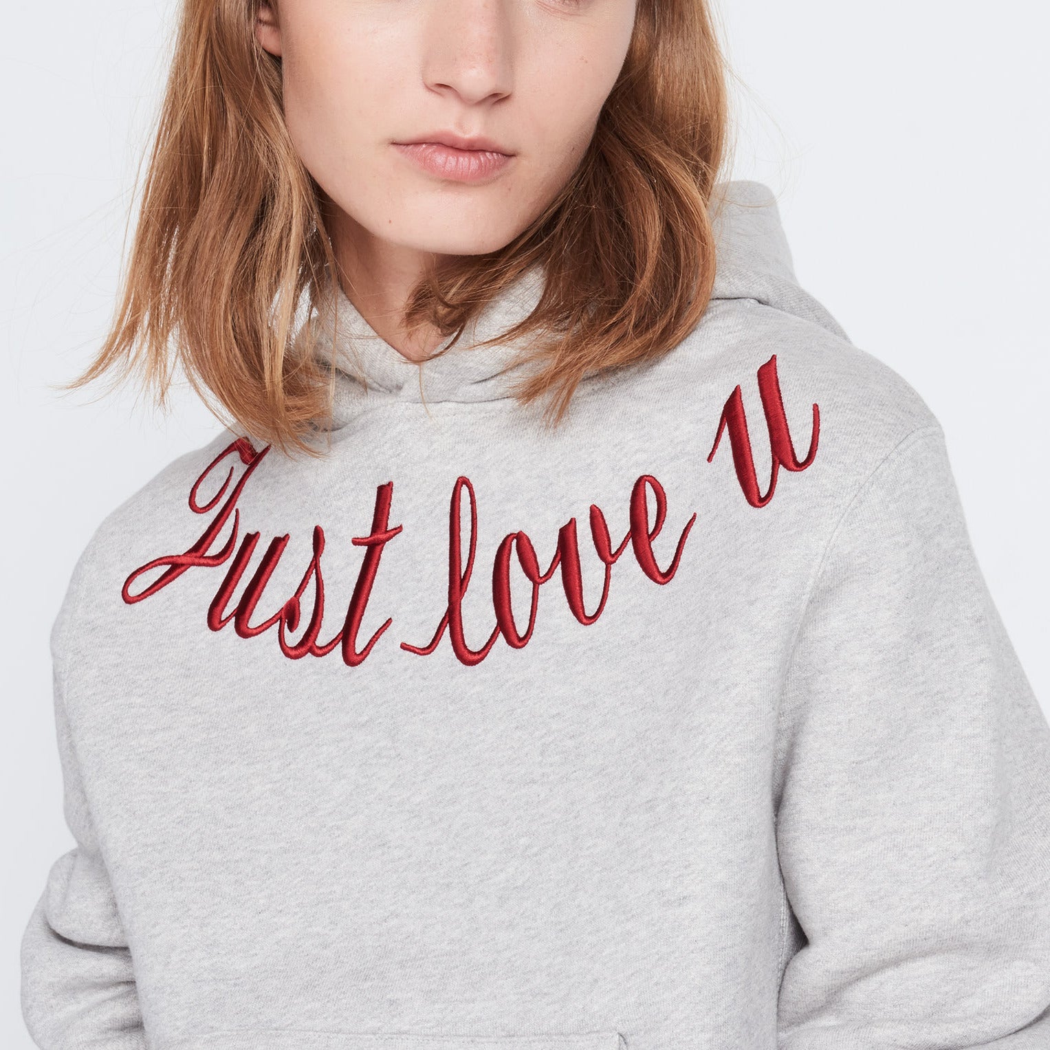 Pull à capuche en coton avec broderie Sandro seconde main