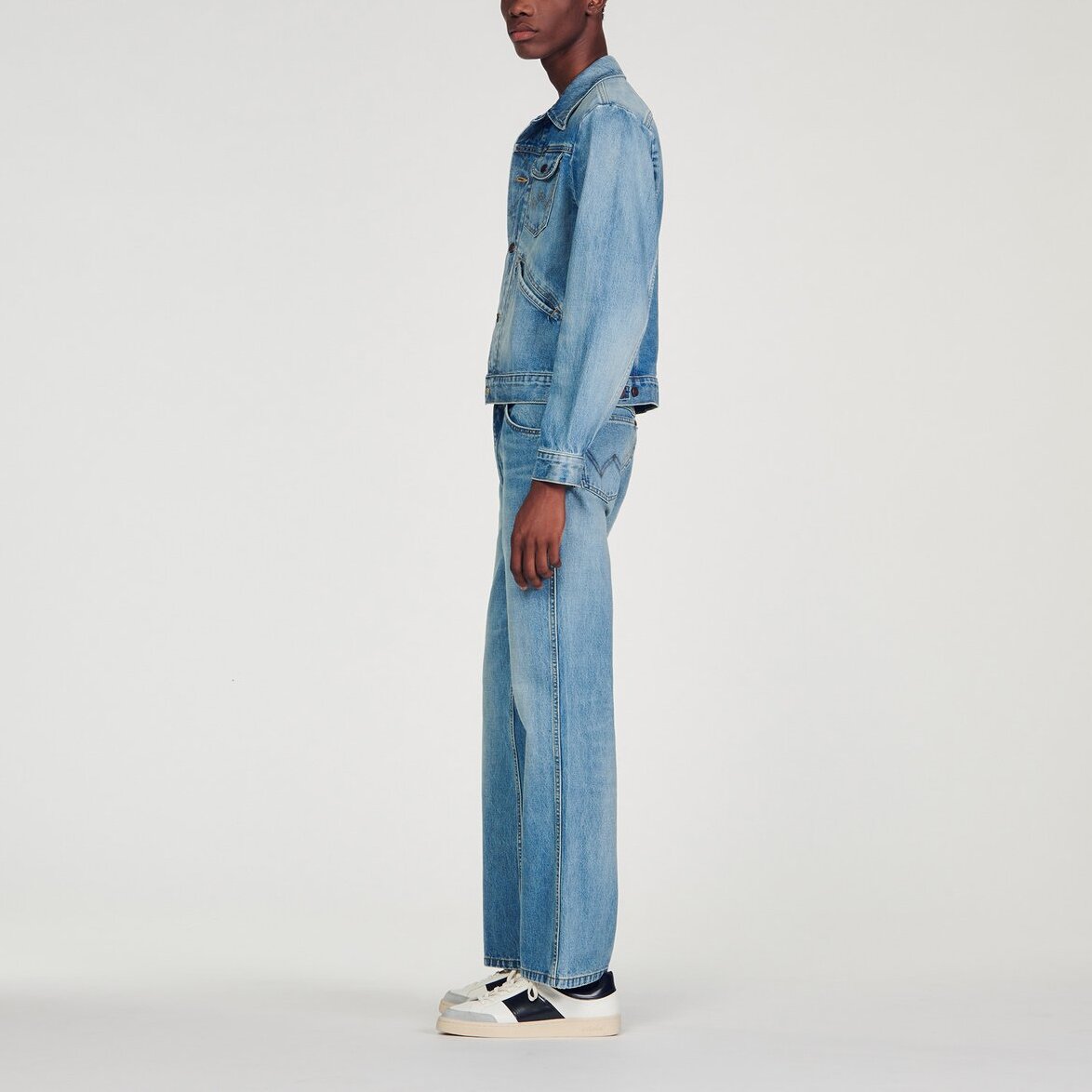 Blouson Jean Blue Vintage - Denim Sandro seconde main