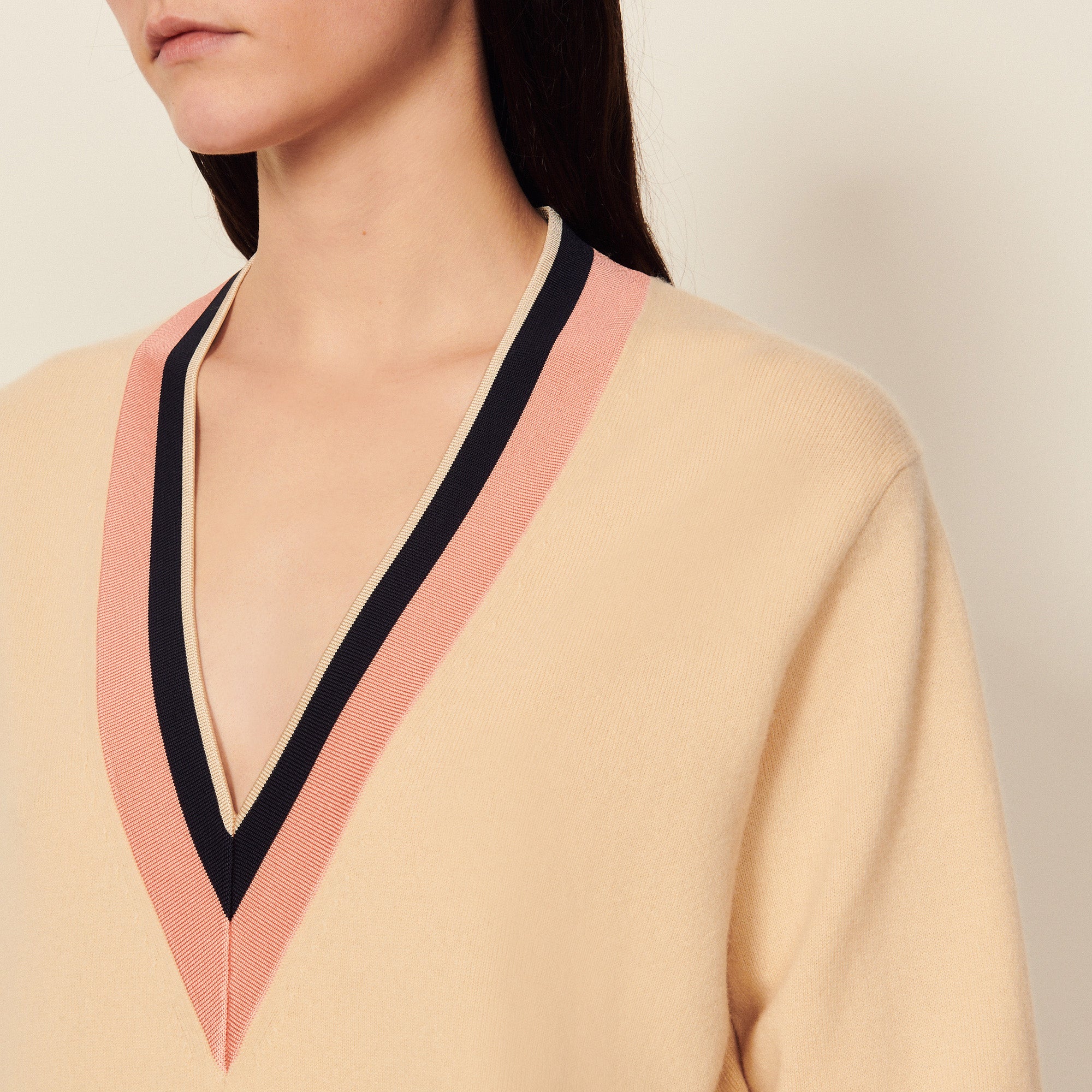 Pull en laine et cachemire Sandro seconde main