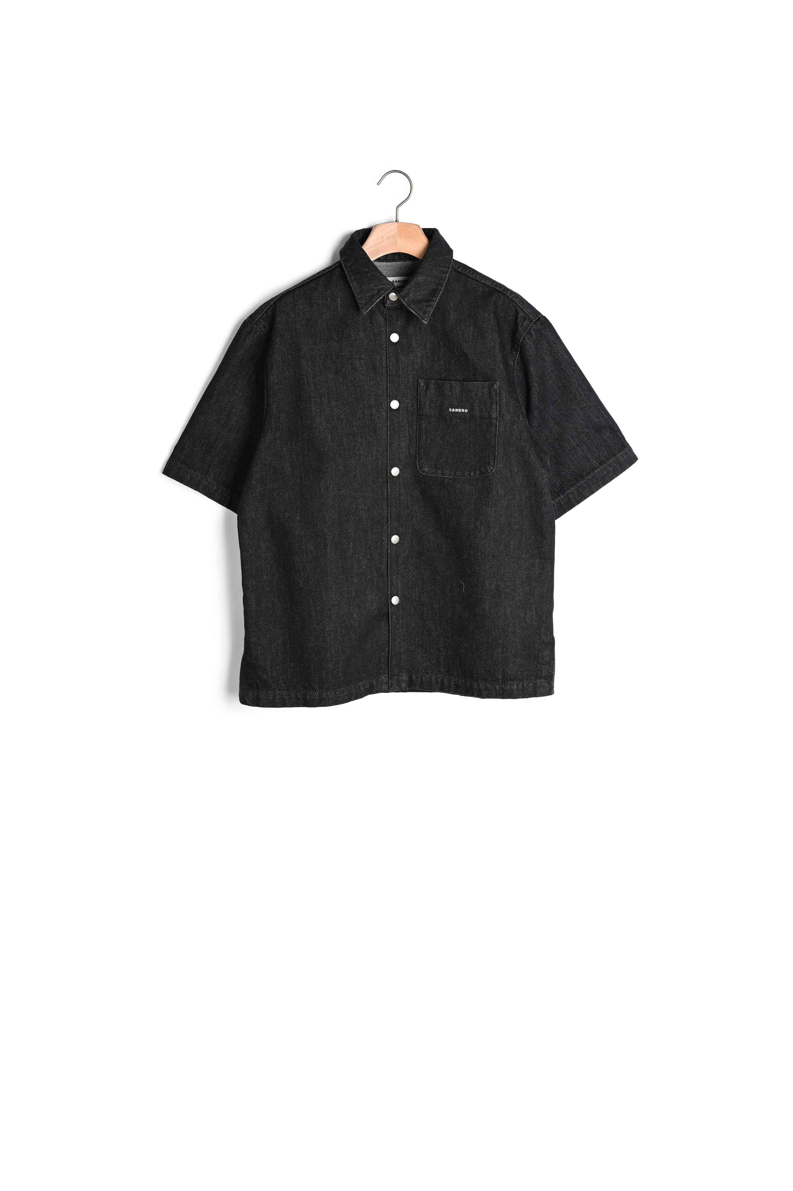 Chemise en denim brut Sandro seconde main