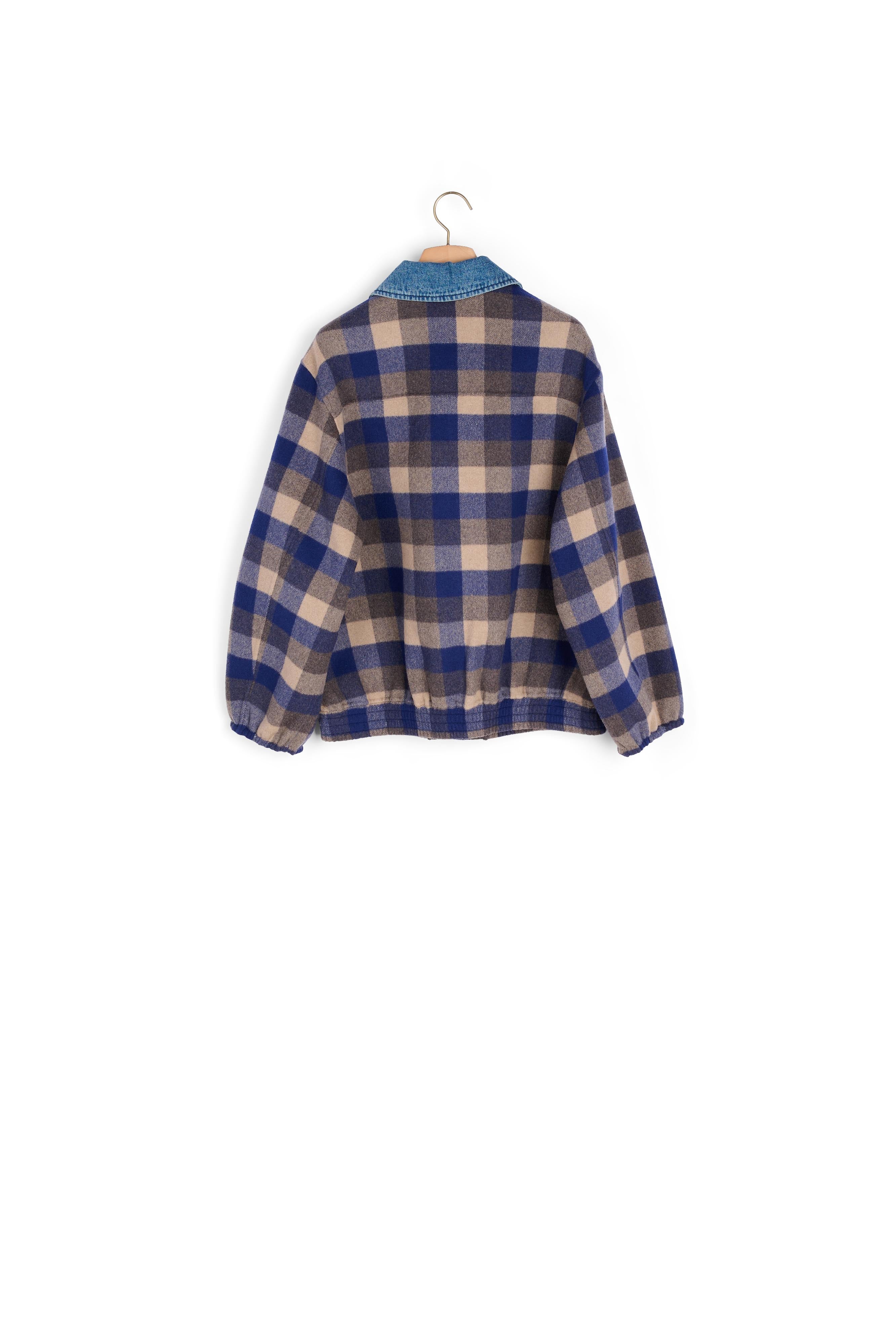 Manteau à carreaux Sandro seconde main