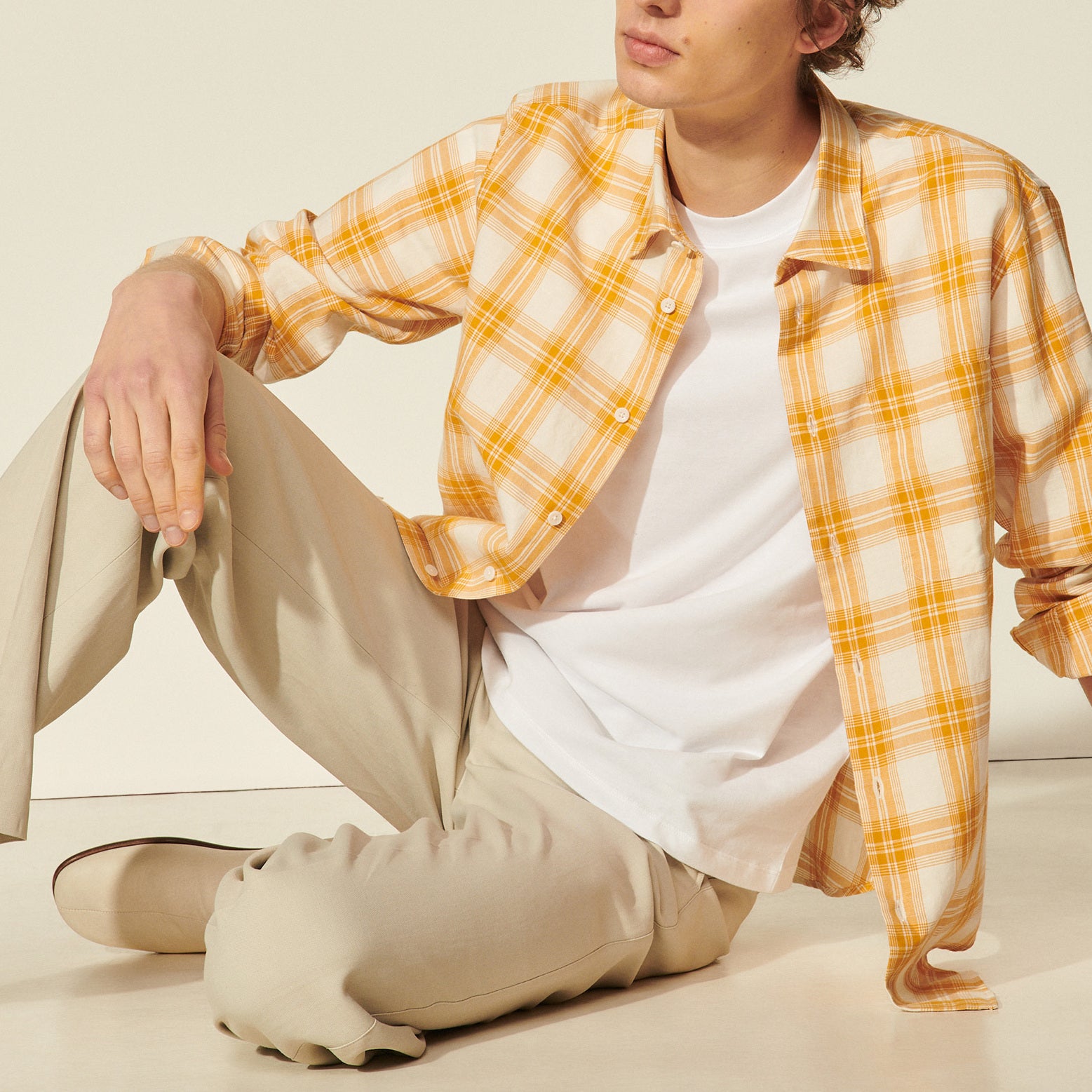 Chemise en coton à carreaux Sandro seconde main