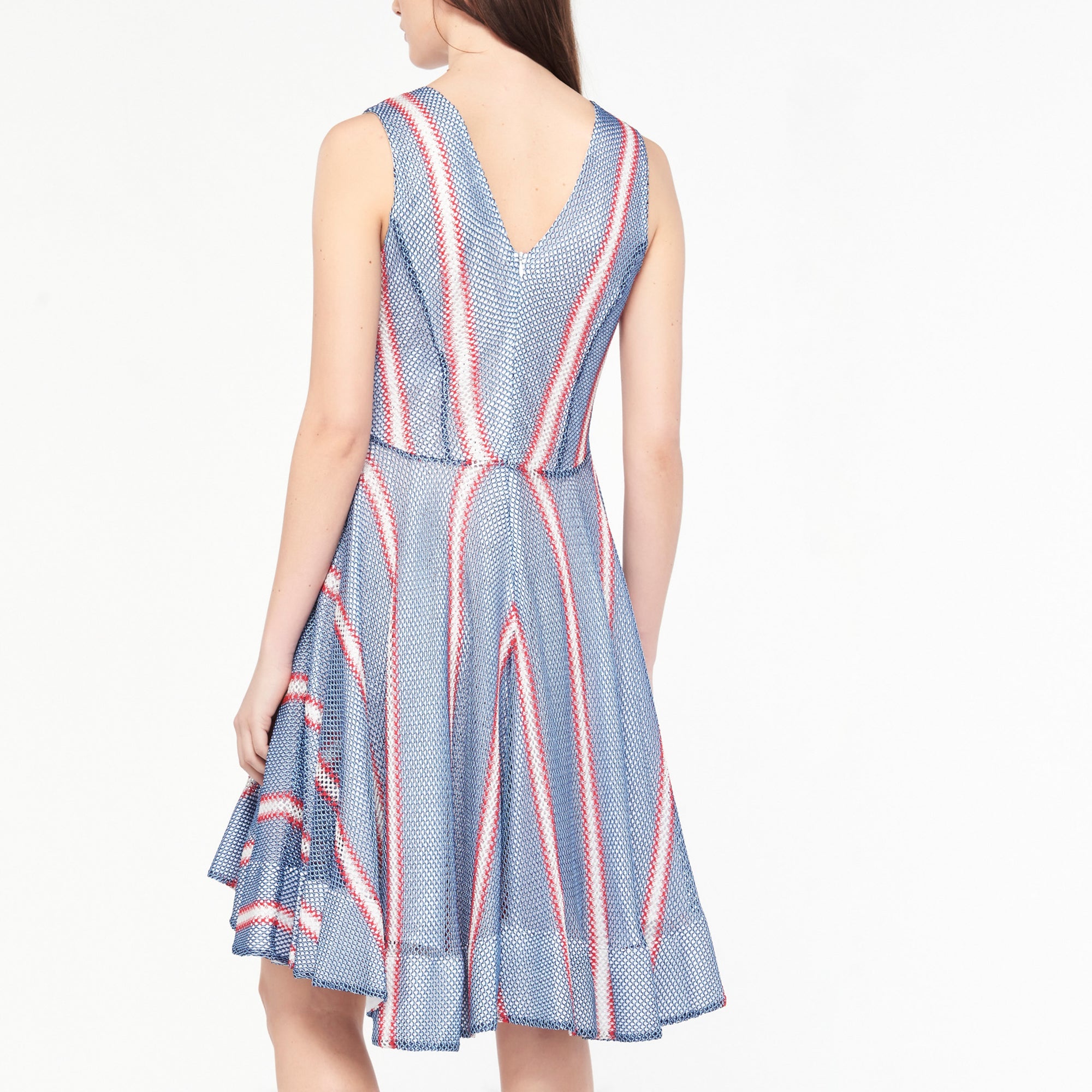 Robe vaporeuse à rayures colorées Sandro seconde main