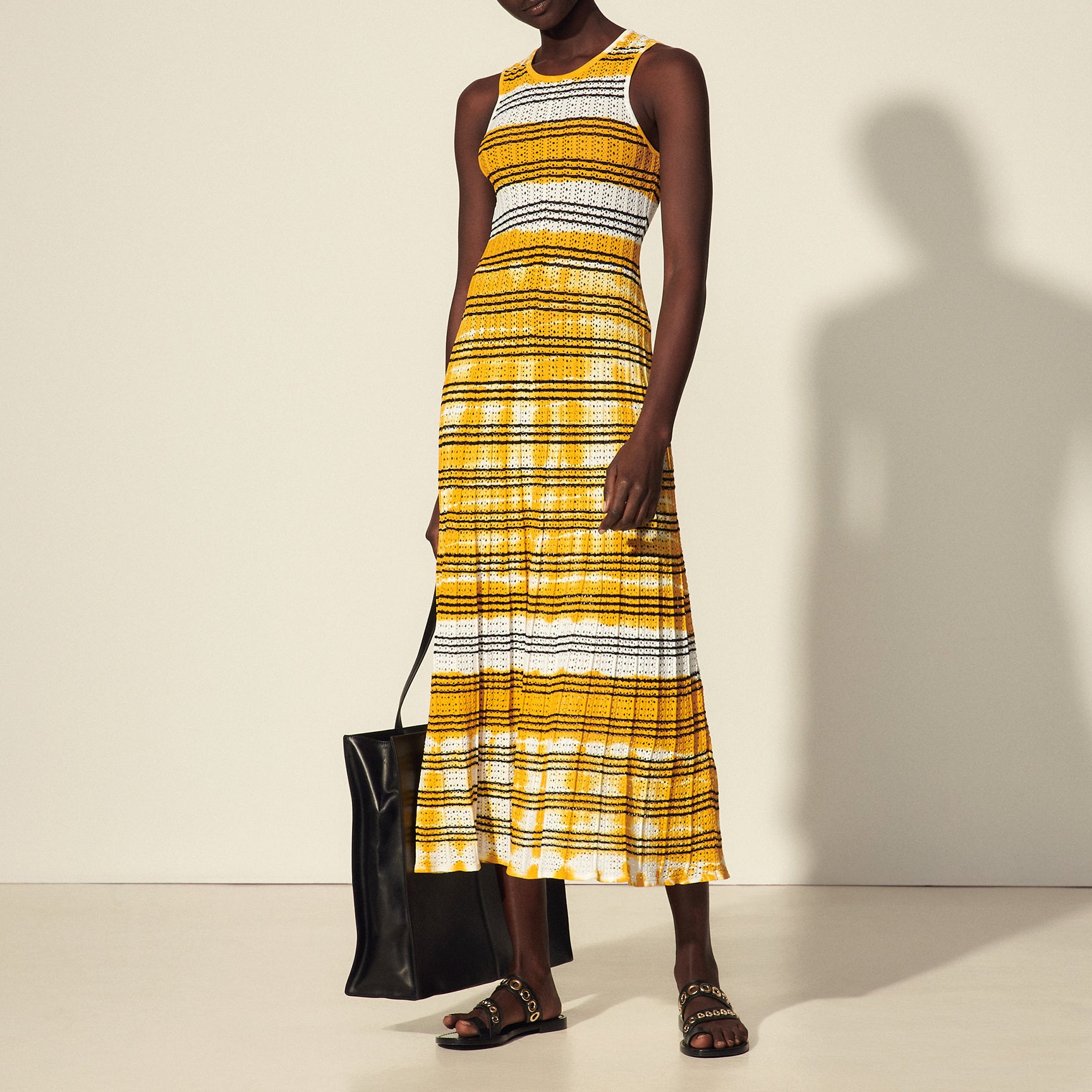 Robe longue rayée et tie & dye Sandro seconde main