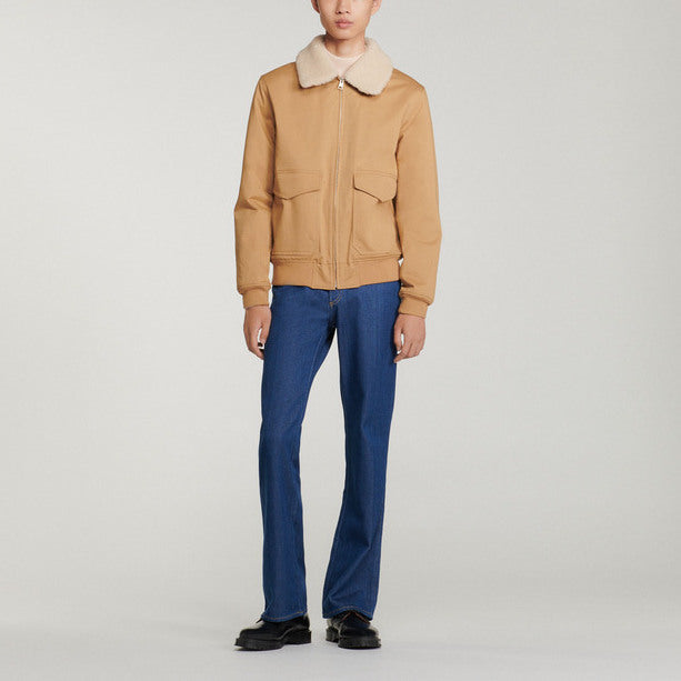 Blouson col mouton amovible Sandro seconde main