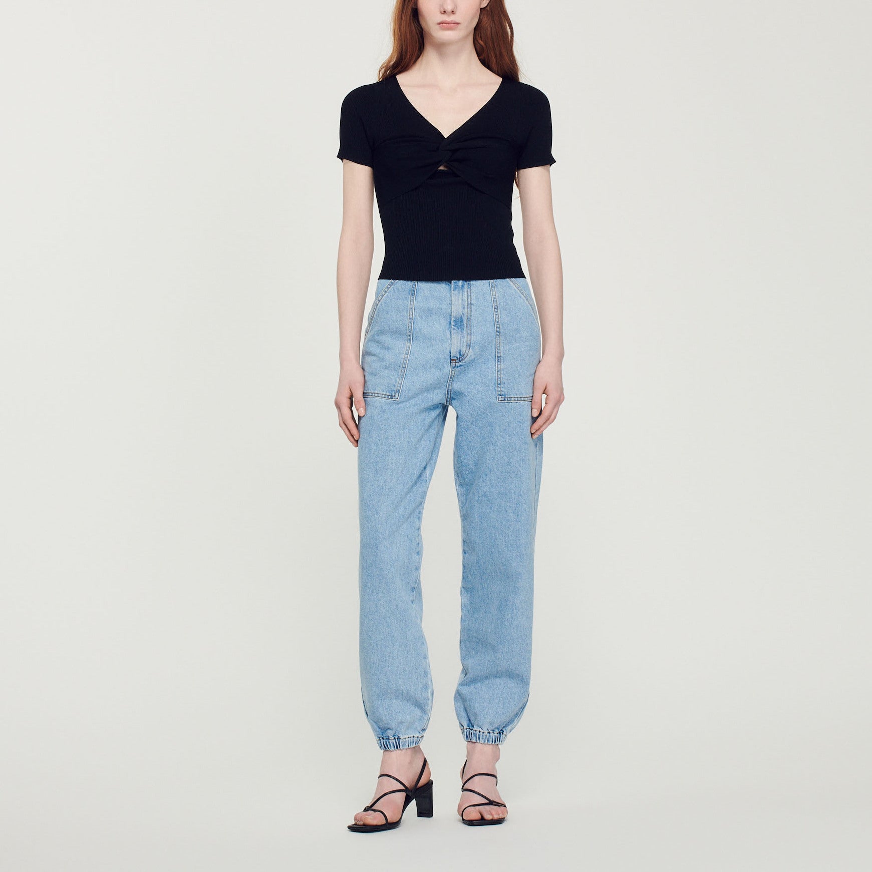 Pull court noué Sandro seconde main