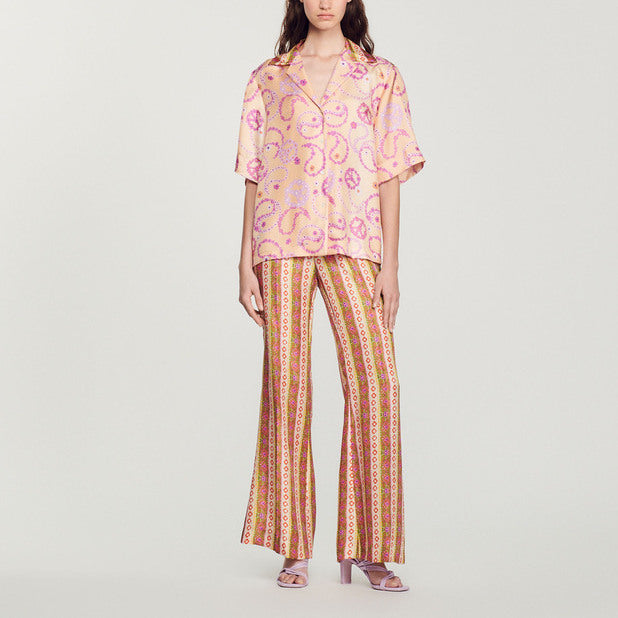 Chemise fluide imprimé Peace&Love Sandro seconde main