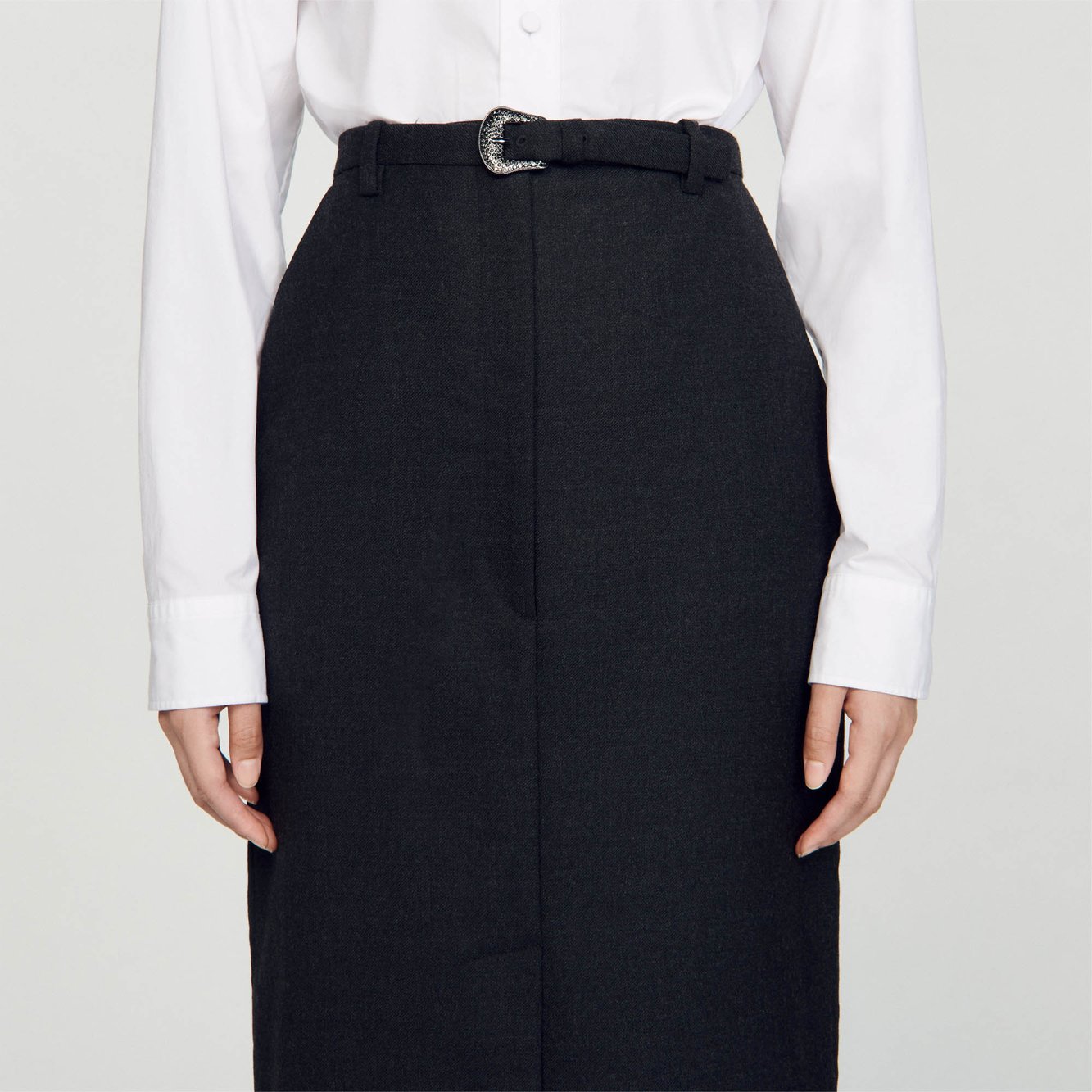 Jupe crayon boucle western Sandro seconde main