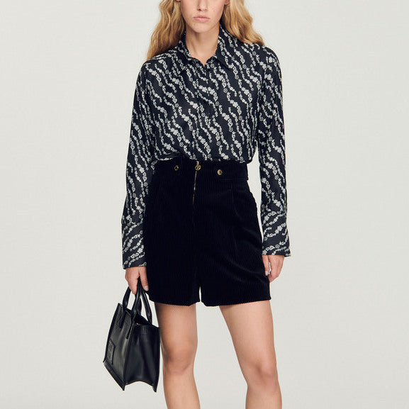 Chemise fluide imprimée Sandro seconde main