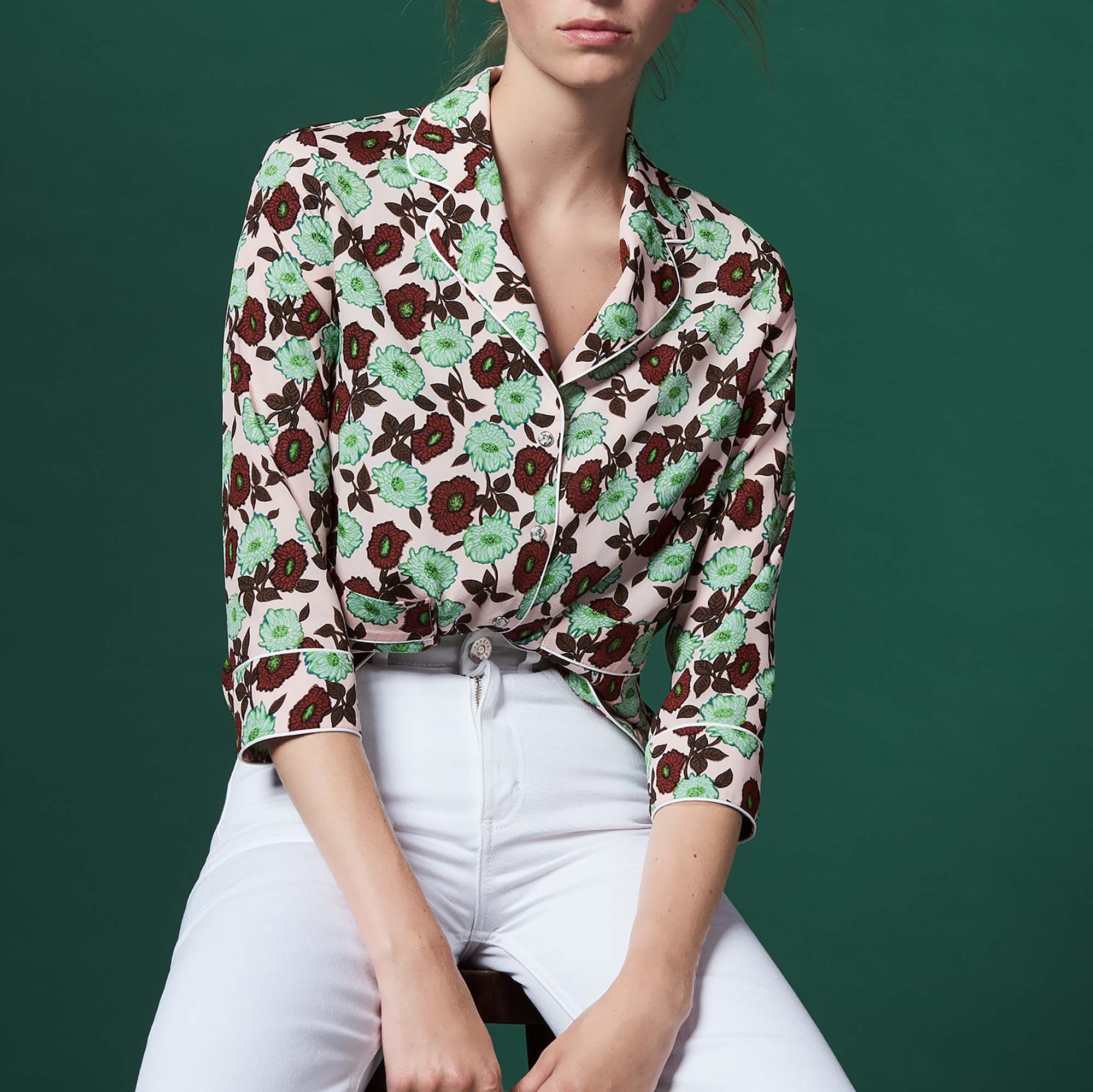 Chemise imprimée esprit pyjama Sandro seconde main