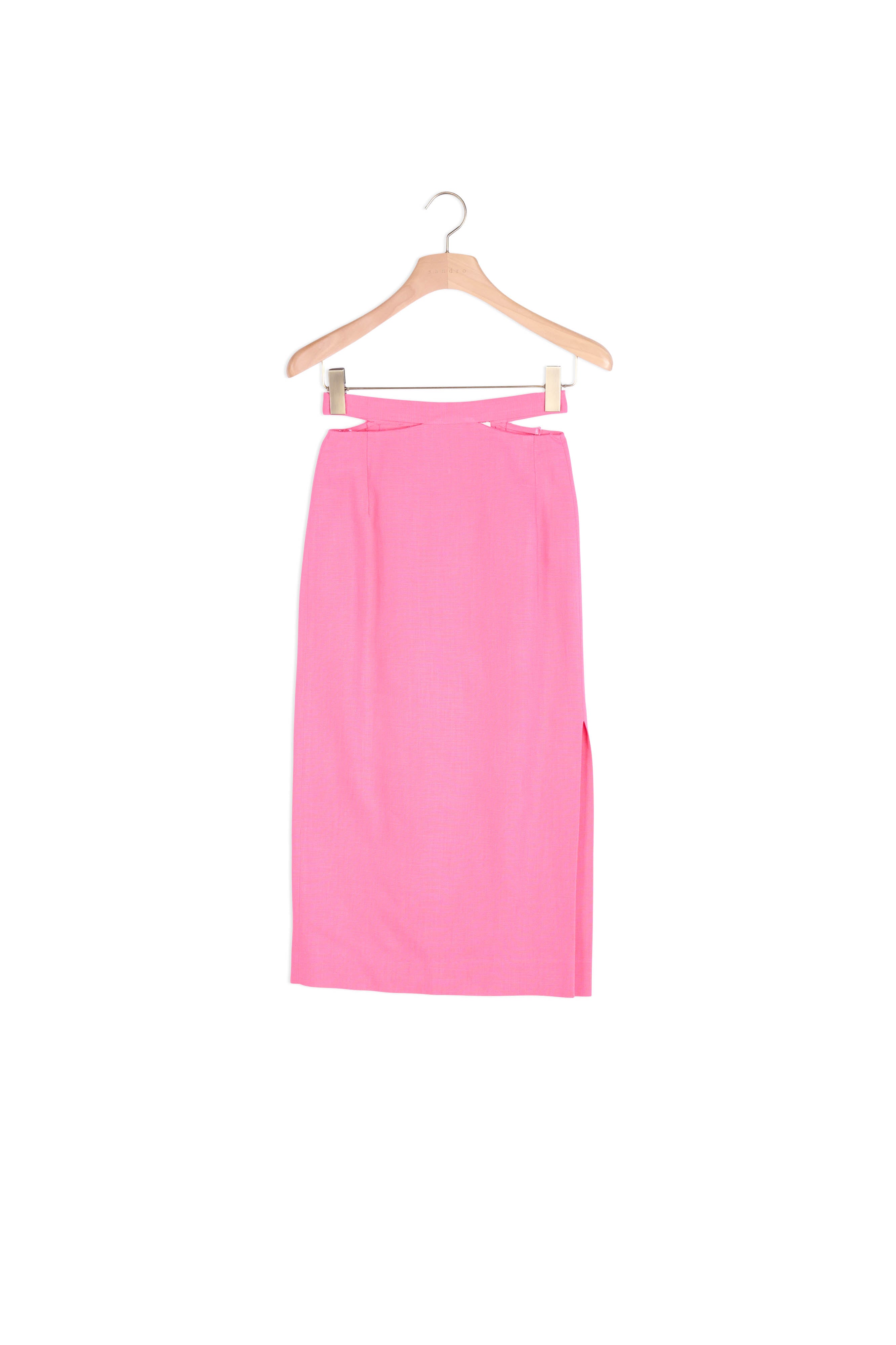 Jupe crayon midi à ceinture ajourée Sandro seconde main