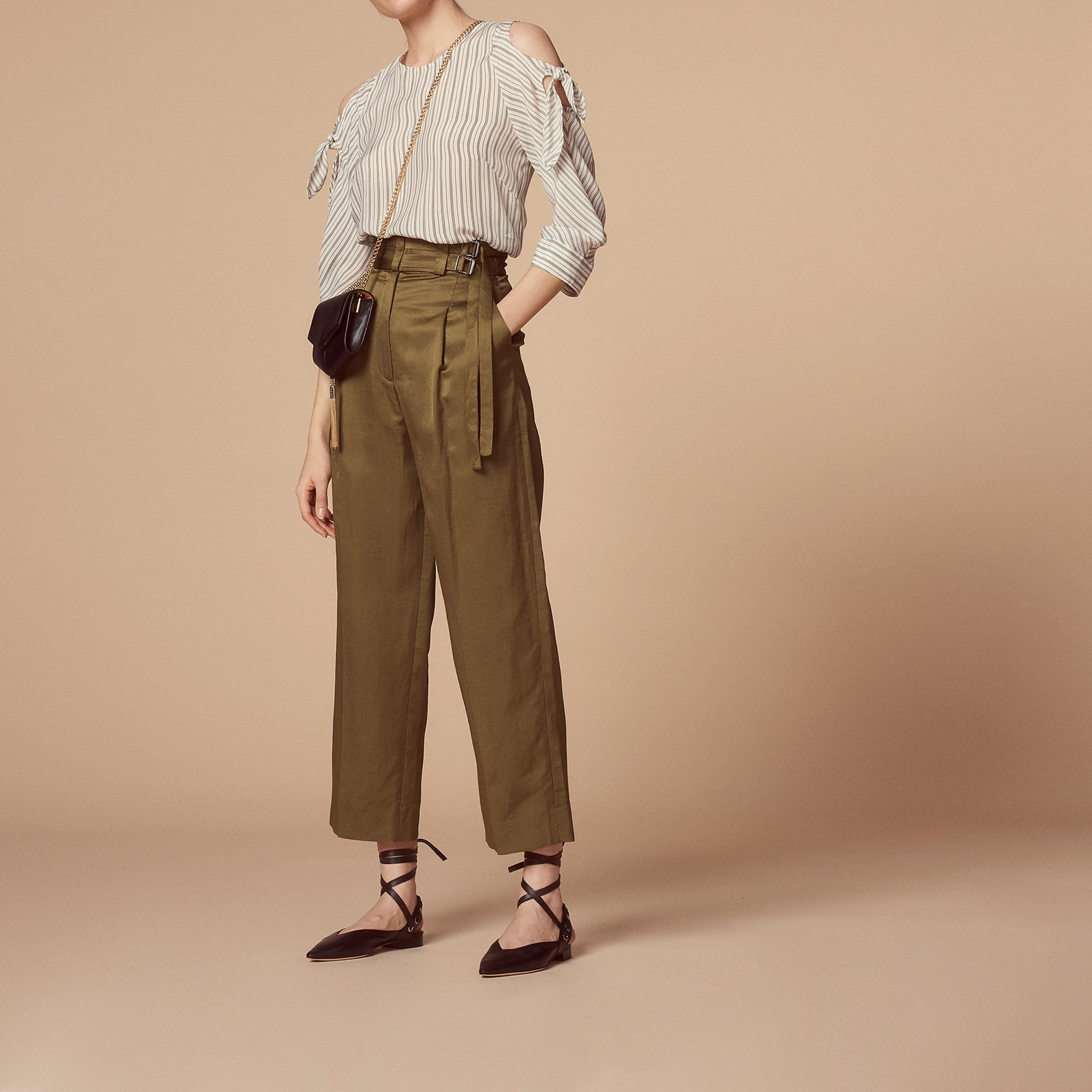 Pantalon avec ceinture à double passant Sandro seconde main