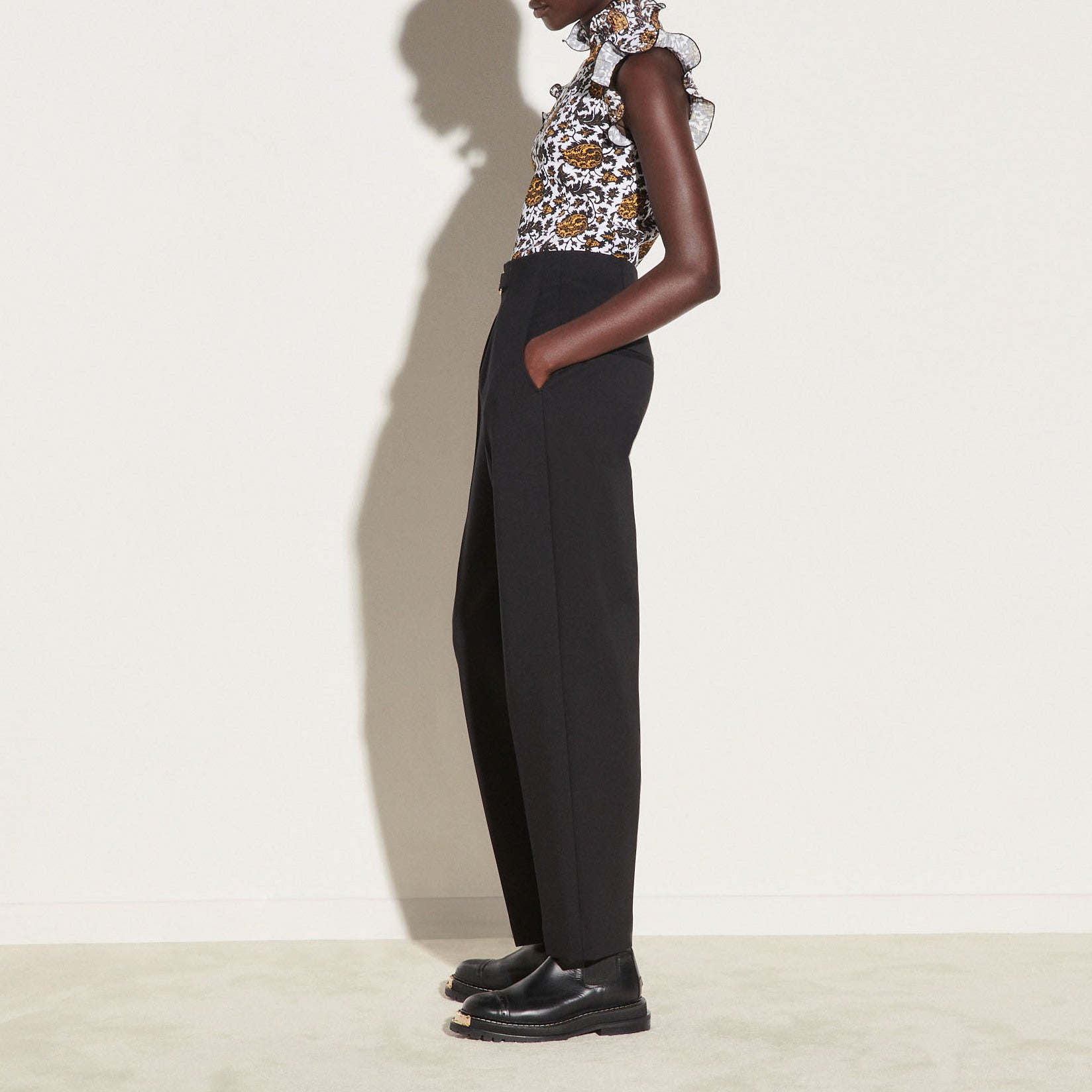 Débardeur imprimé à volants Sandro seconde main