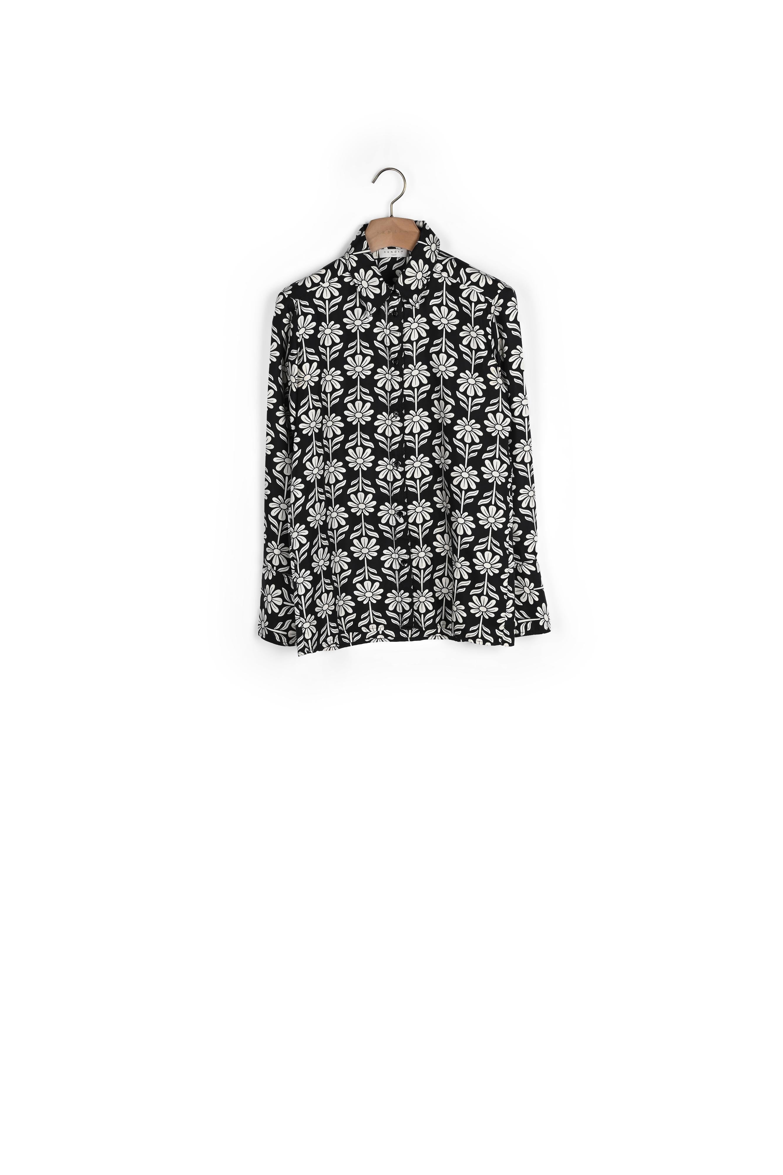 Chemise Noir Sandro seconde main