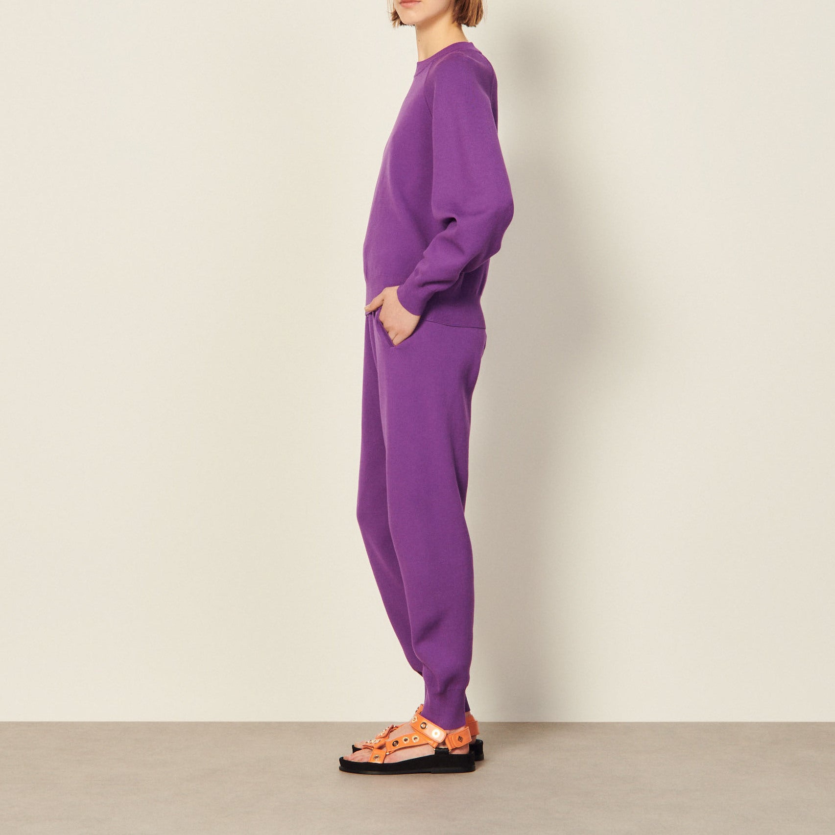 Sweat en Maille brodé Sandro seconde main