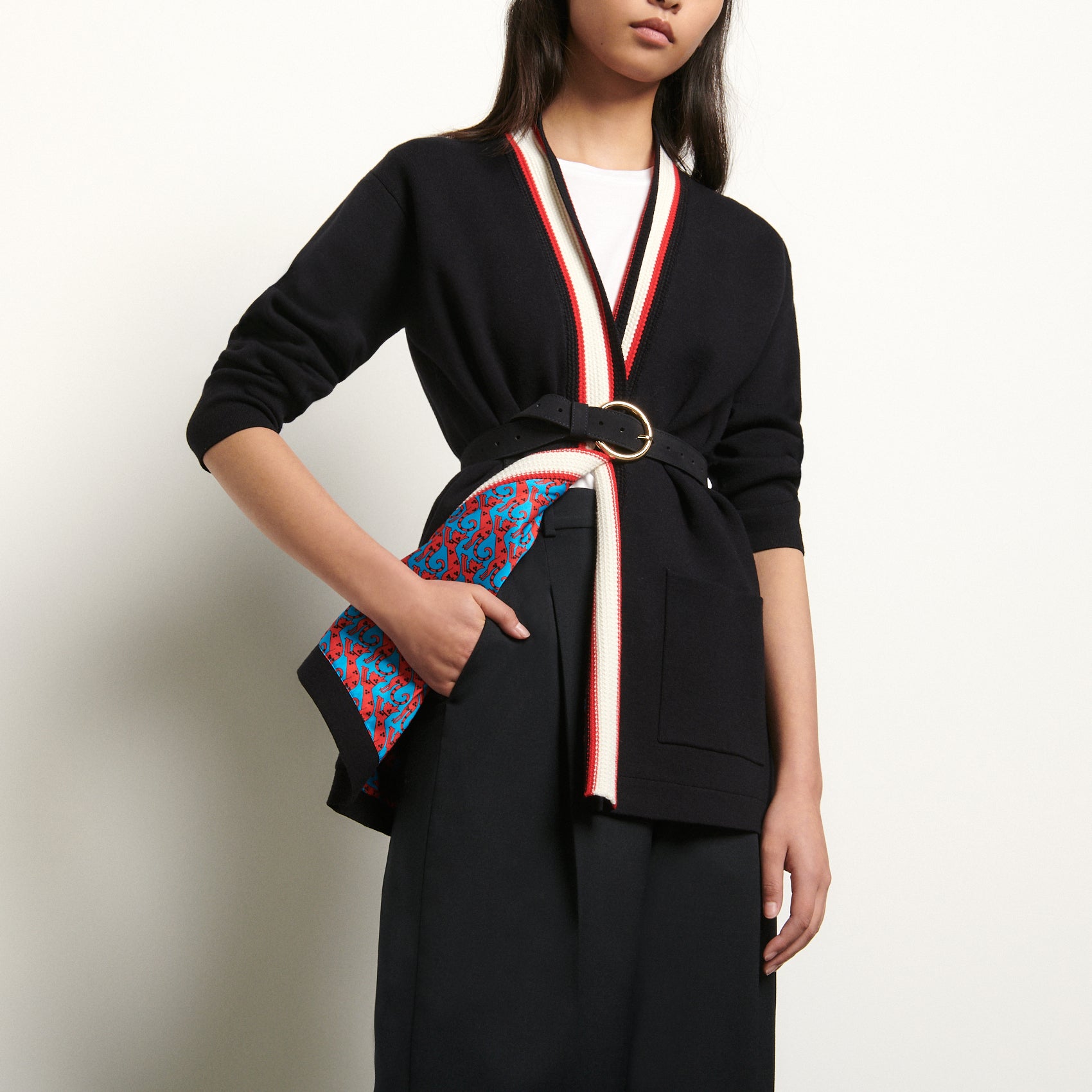 Cardigan avec doublure imprimée Sandro seconde main