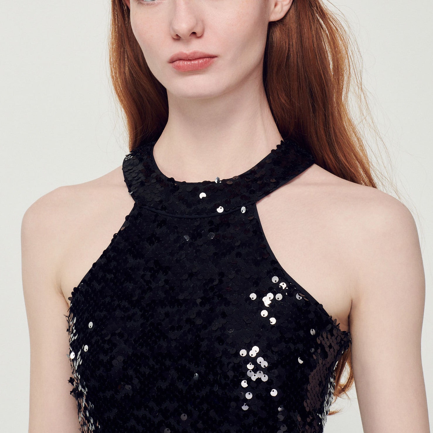 Robe courte à paillettes Sandro seconde main