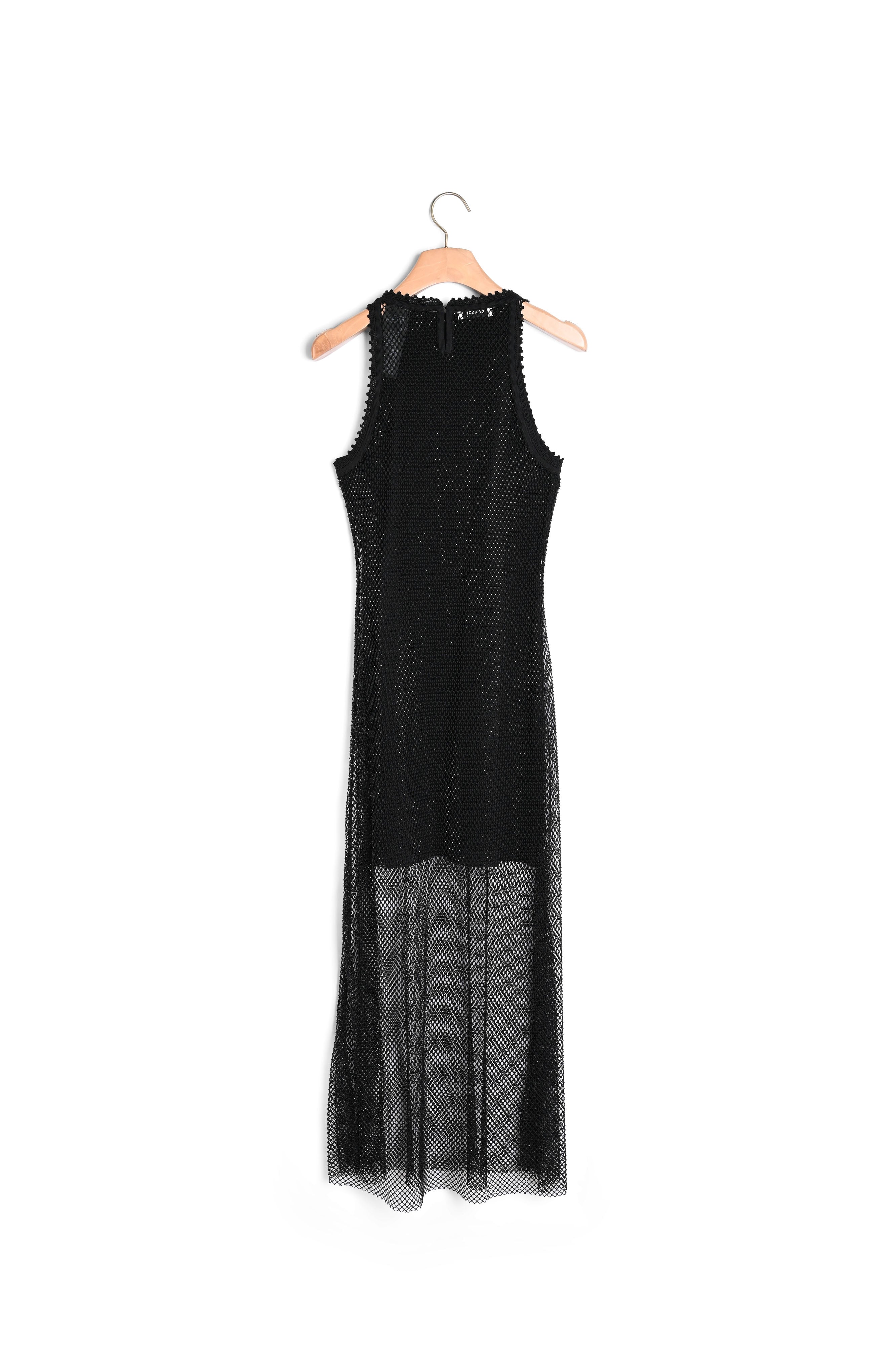 Robe longue résille brillante Sandro seconde main