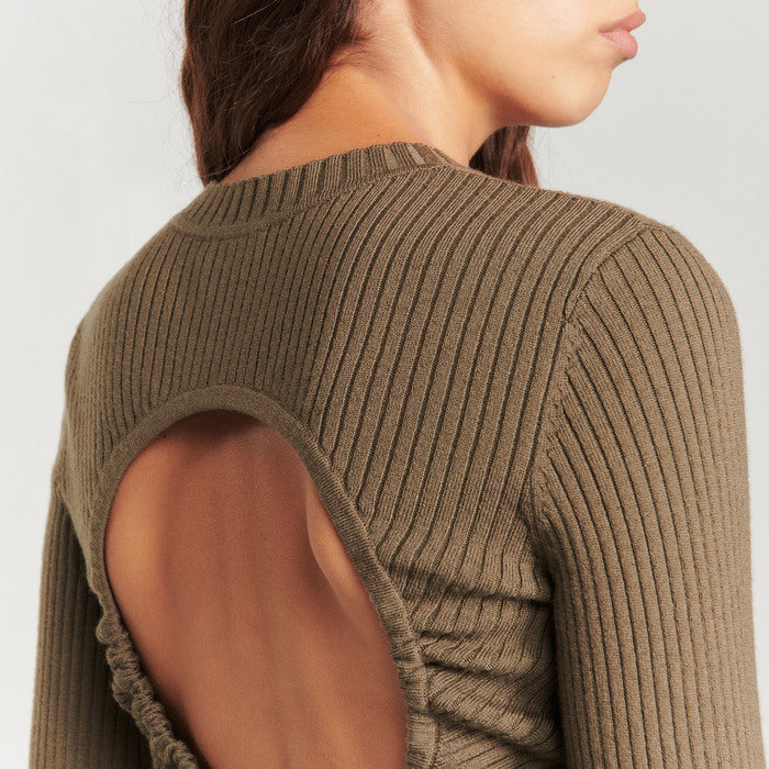 Robe en Maille côtelée Sandro seconde main