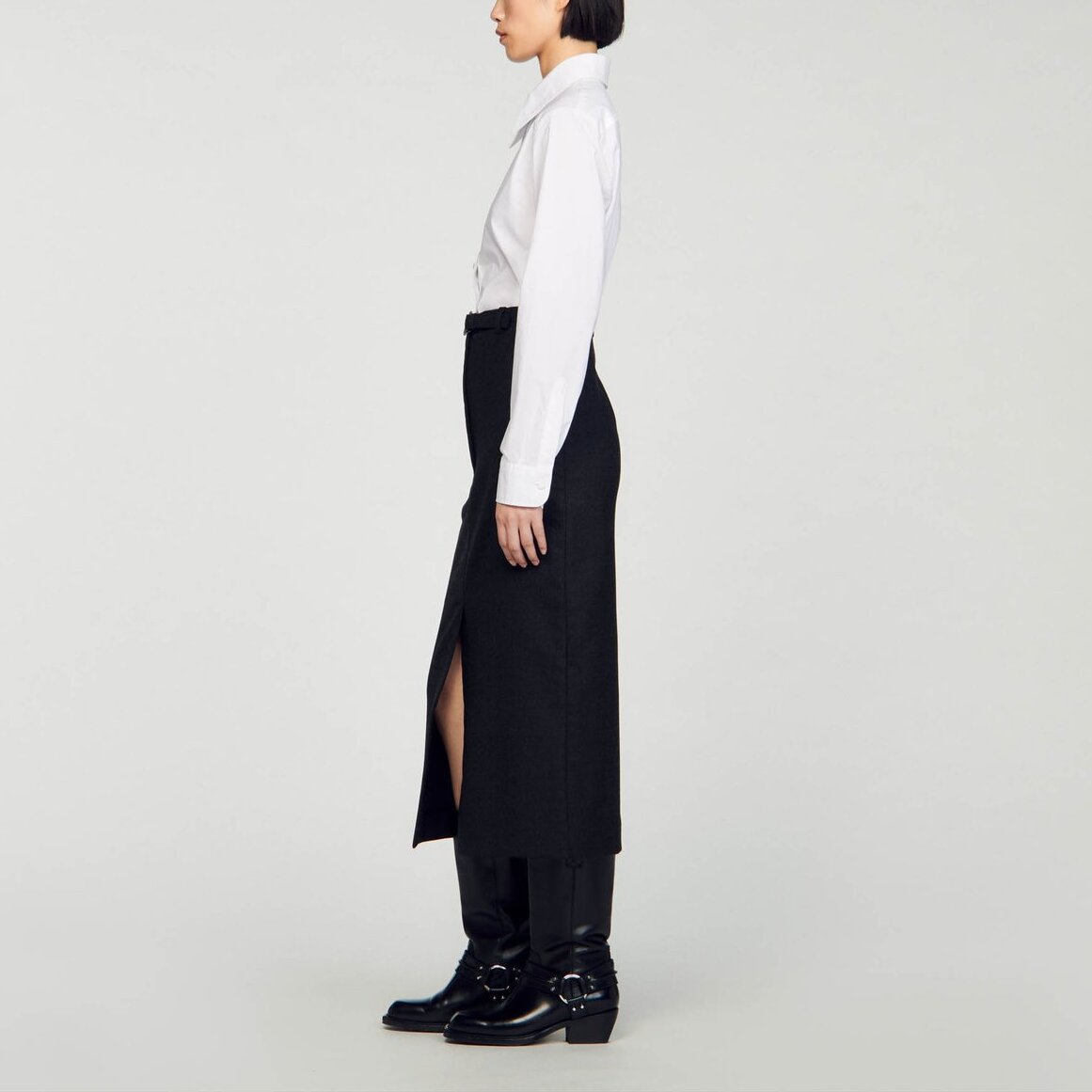 Jupe crayon boucle western Sandro seconde main