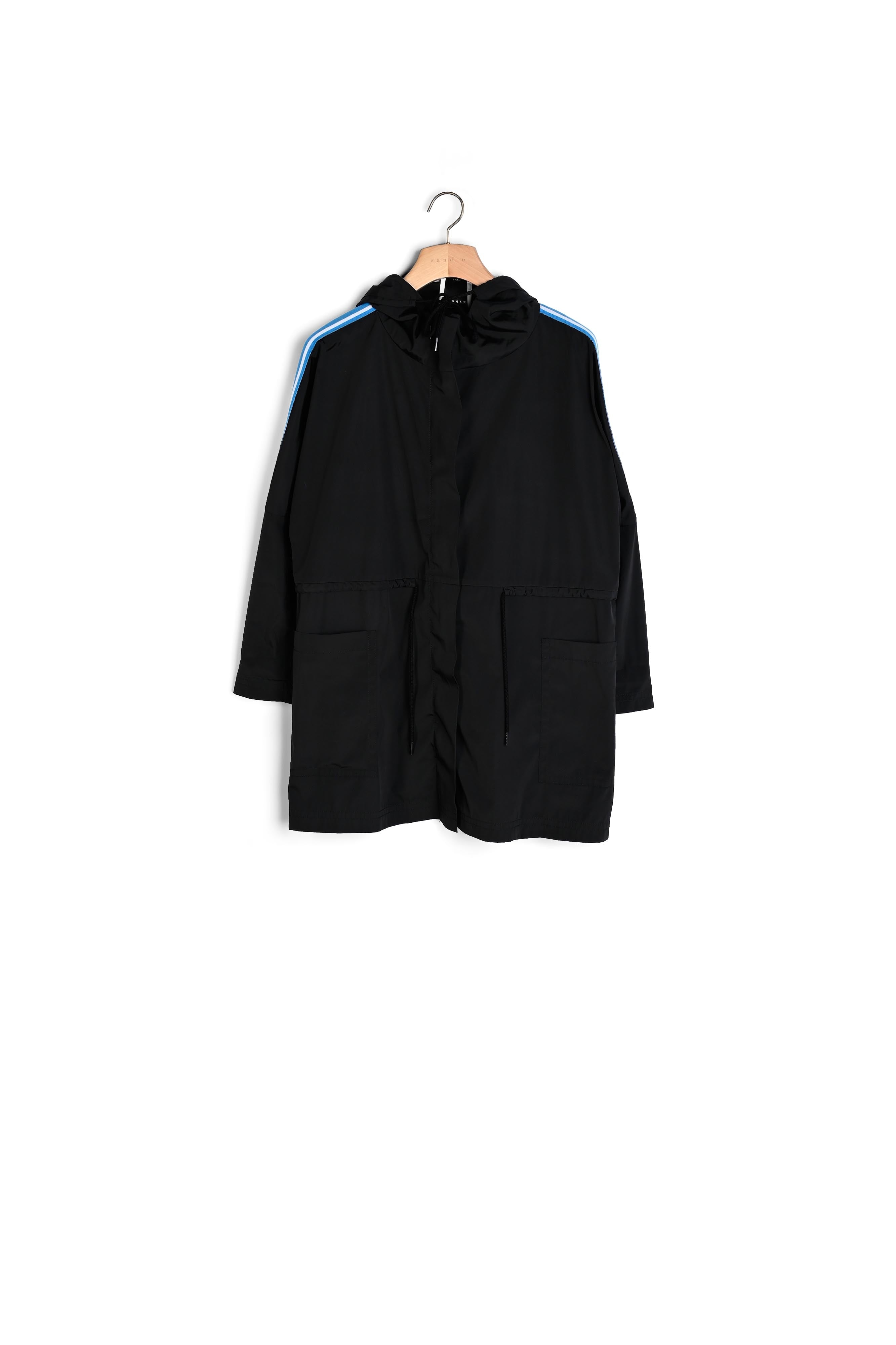 Manteau coupe-vent avec galons à message Sandro seconde main