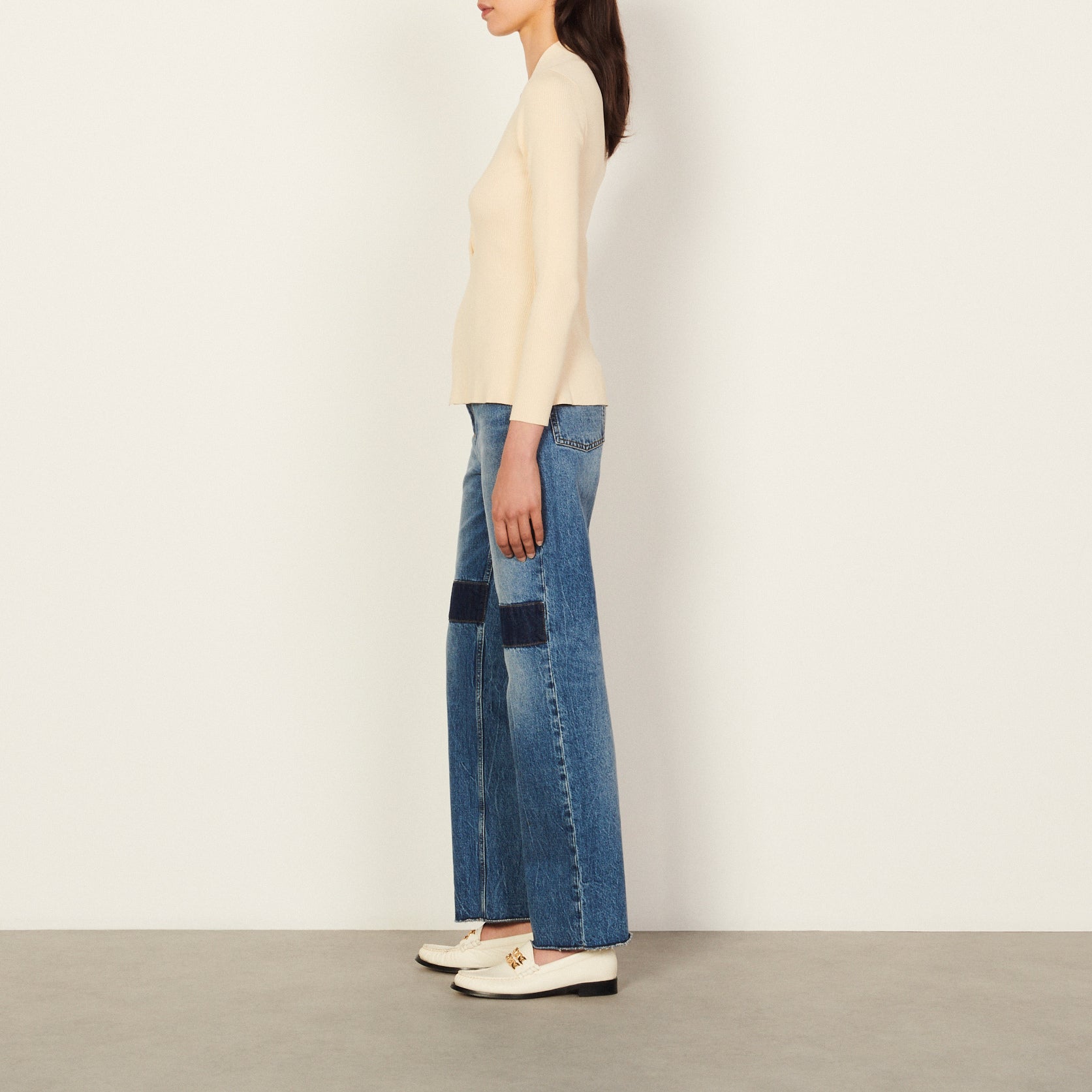 Pull twisté en Maille Sandro seconde main