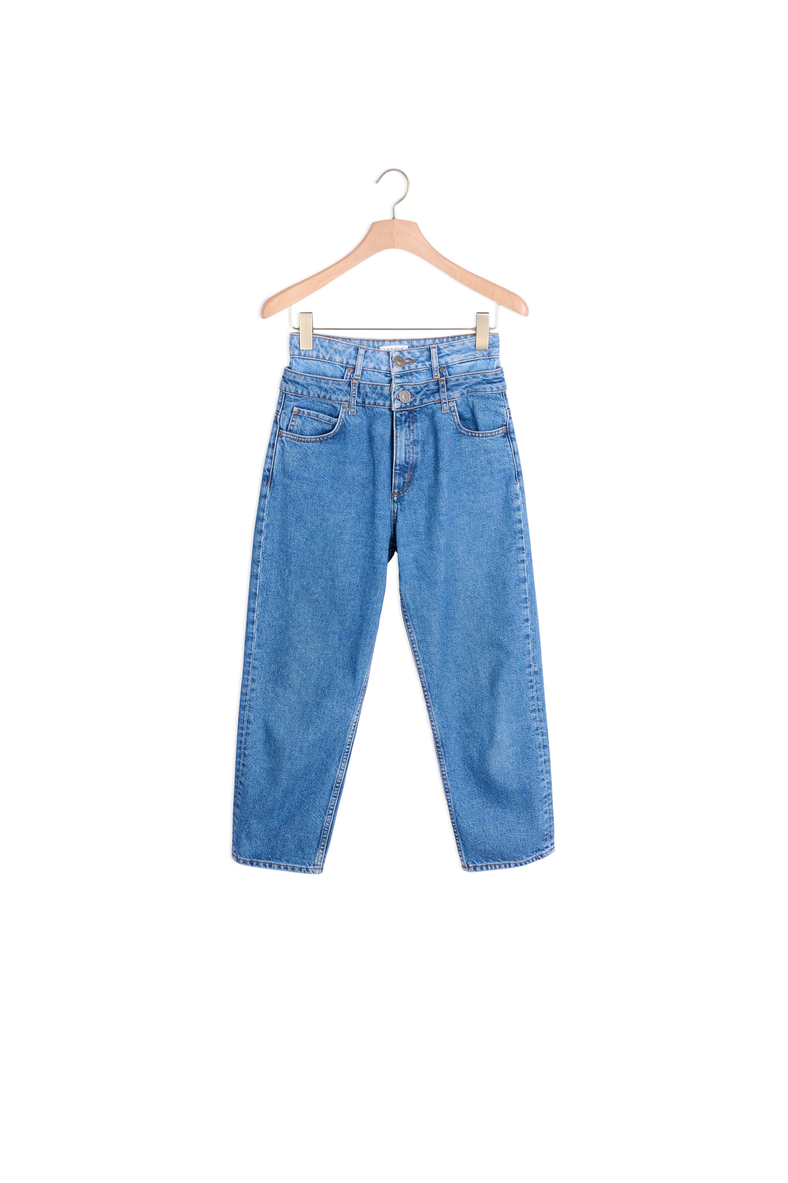 Jean trompe l'œil coupe mom Sandro seconde main