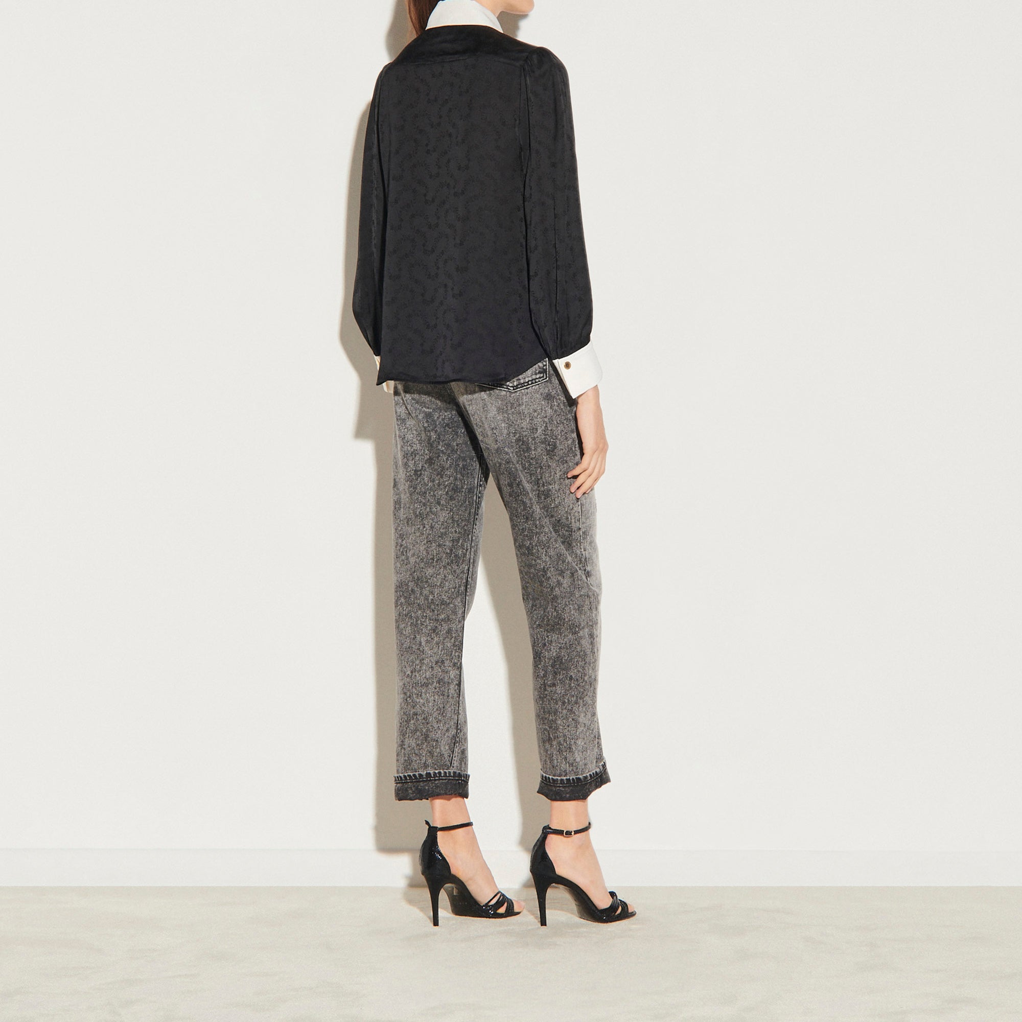 Chemise en jacquard avec empiècements Sandro seconde main