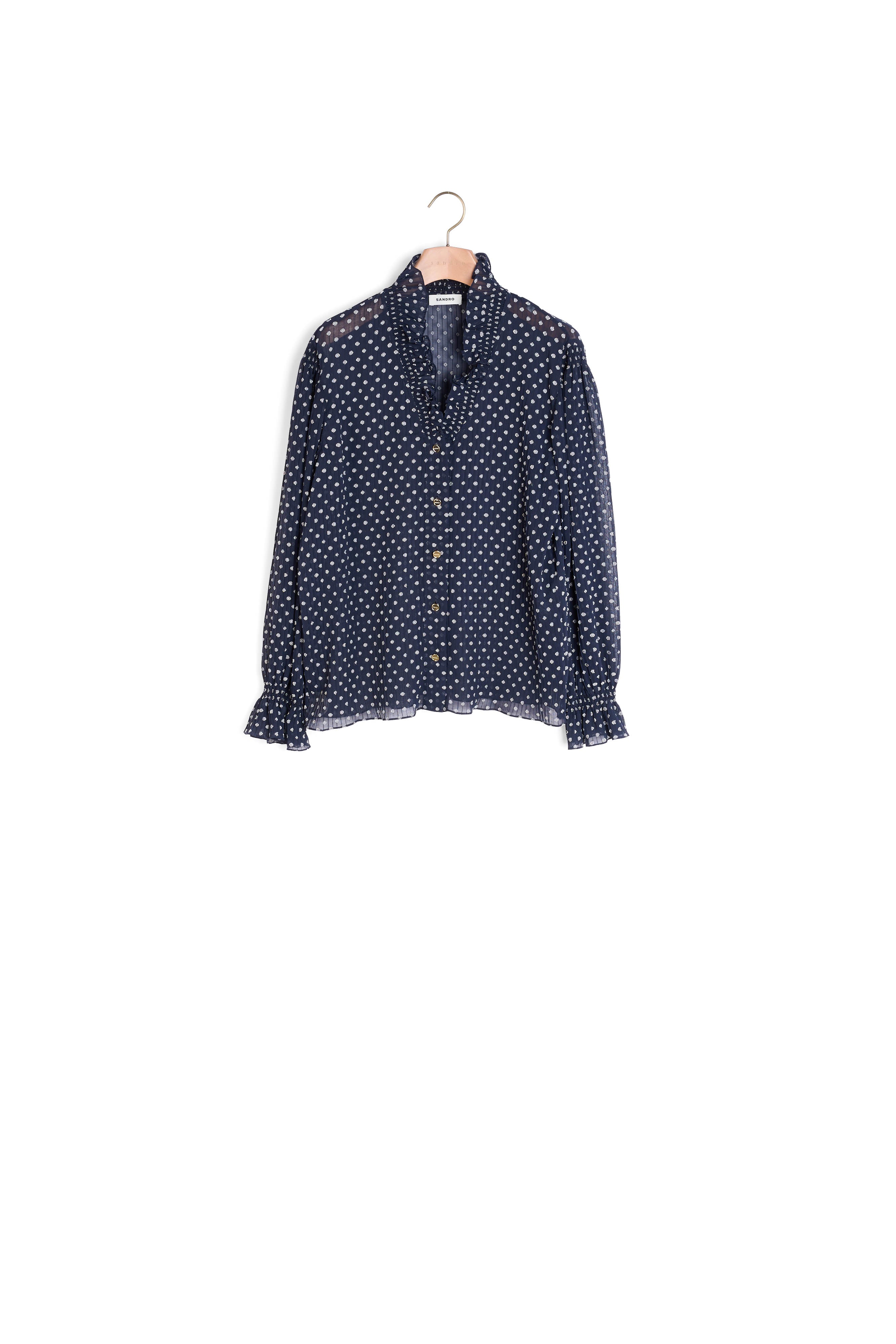 Chemisier jacquard pois Sandro seconde main