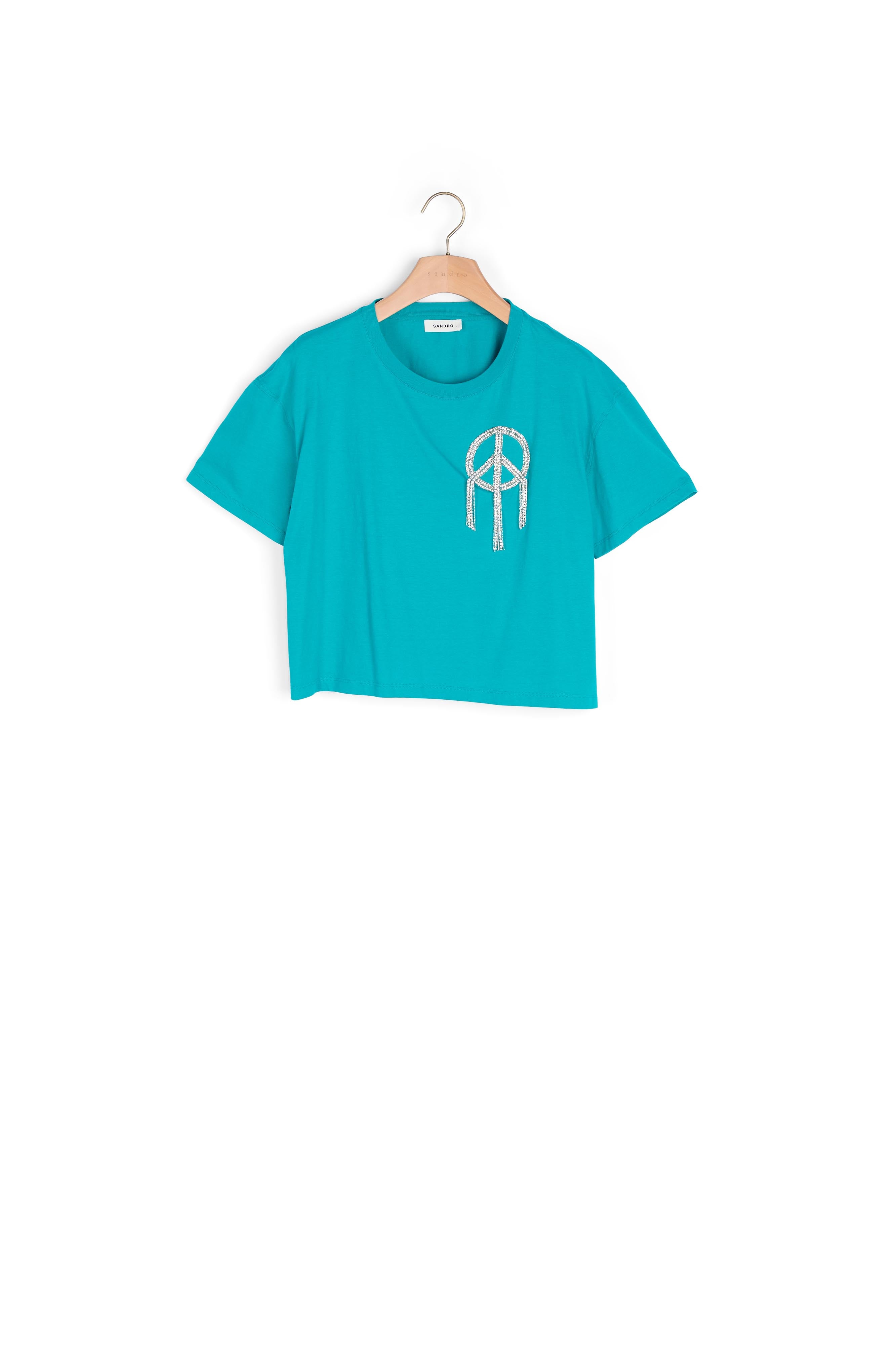 T-shirt Peace and Love Sandro seconde main