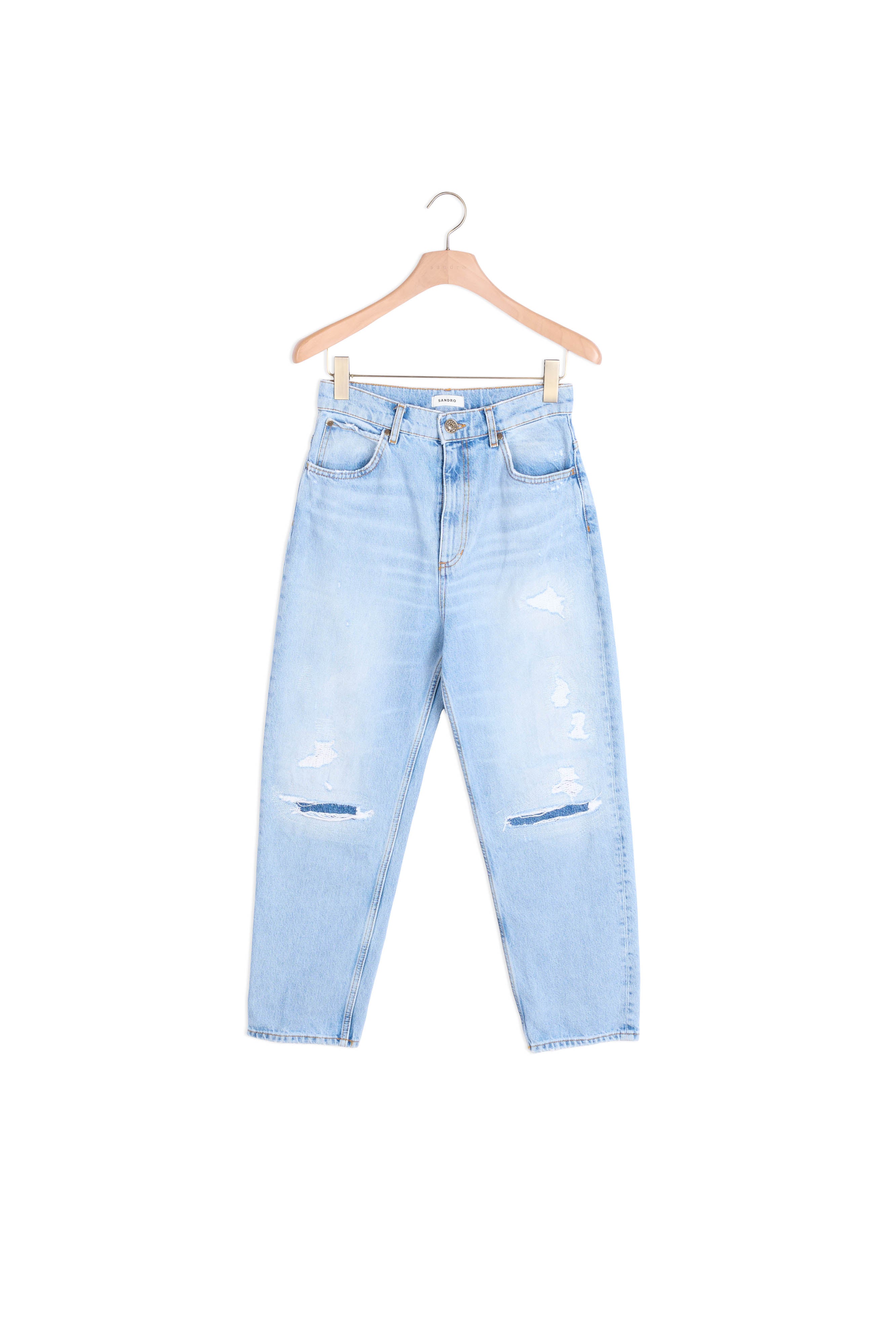 Jean coupe boyfriend Sandro seconde main