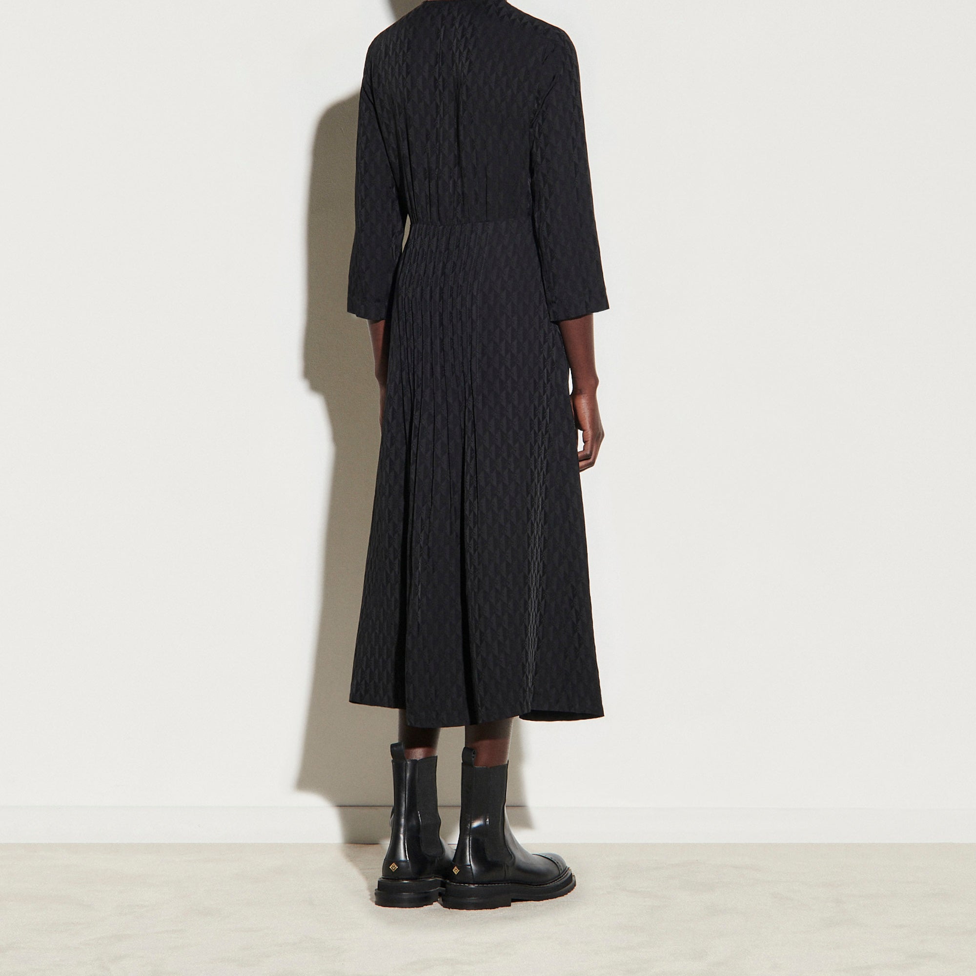 Robe longue jacquard et pressions Sandro seconde main