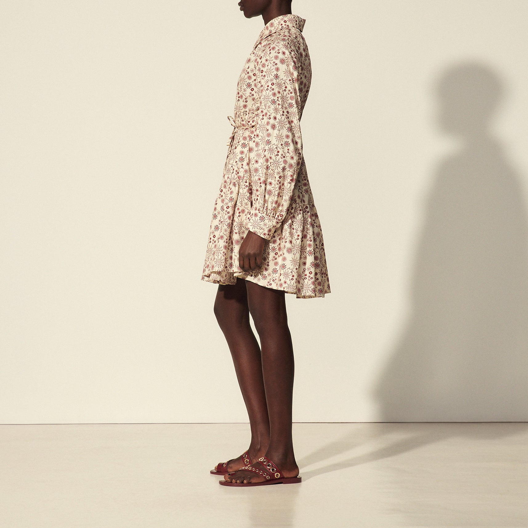 Robe Chemise imprimée évasée Sandro seconde main