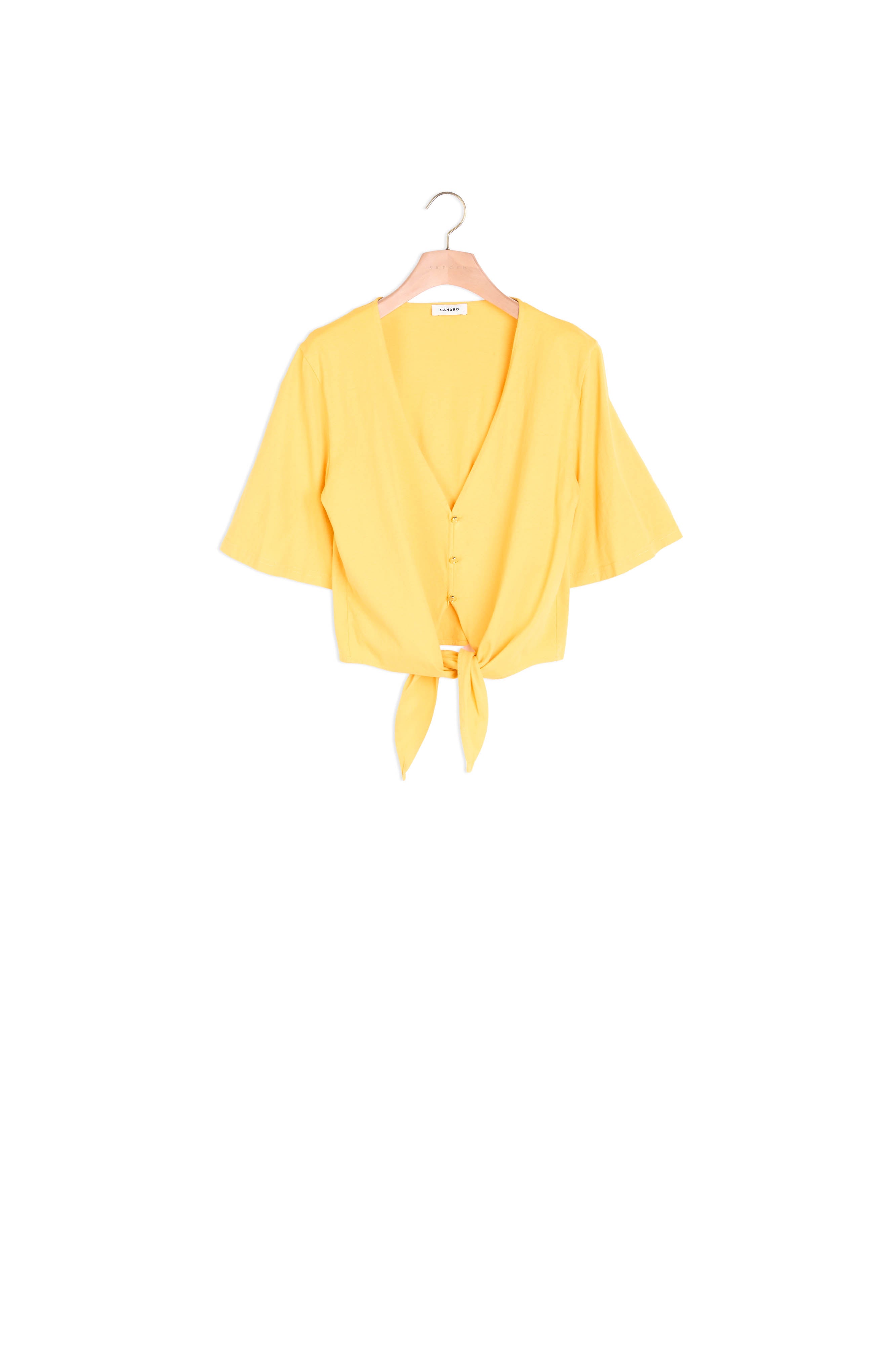 T-shirt court bijoux Sandro seconde main