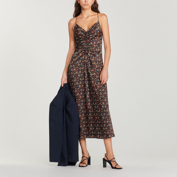 Robe longue à fines bretelles Sandro seconde main